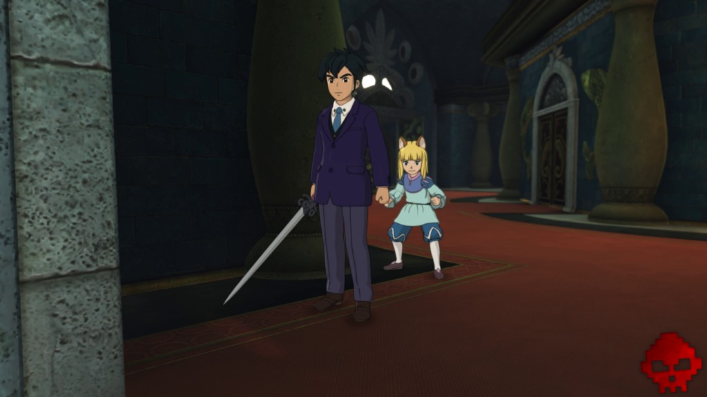 Ni no Kuni II - Roland et Evan s'enfuient du château