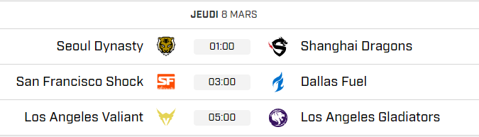 Jour 1 de la semaine 2 de l'étape 2 de l'Overwatch League