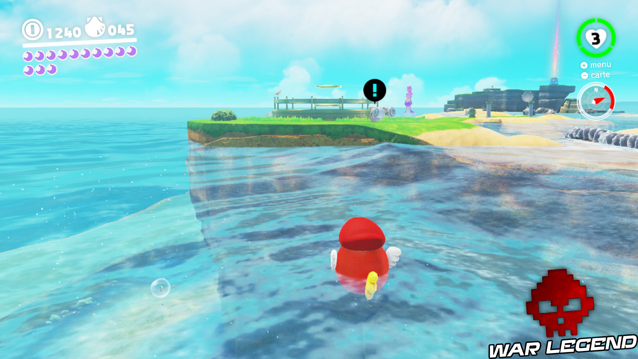 poisson se dirigeant vers un puits