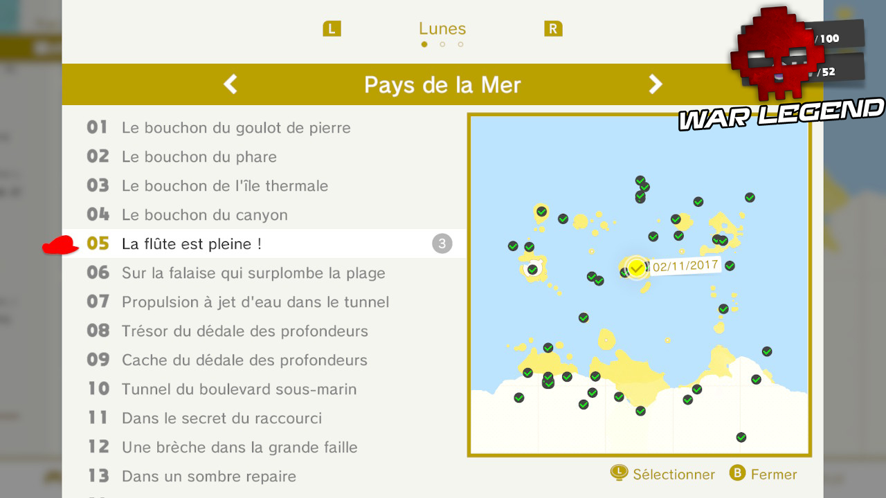 liste lunes pays de la mer