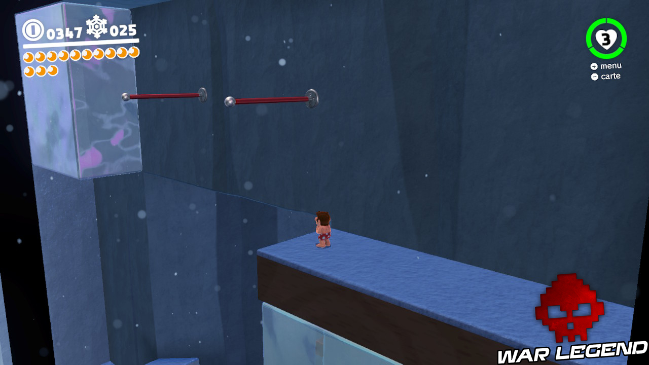 mario devant des barres