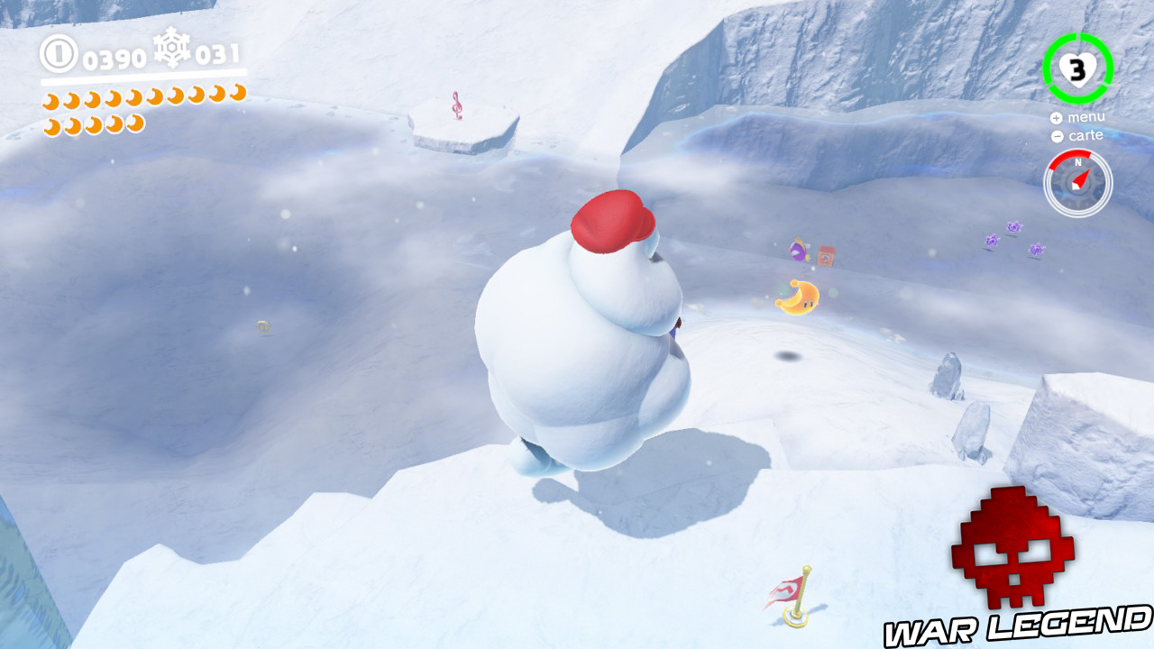 Bwoosh portant la casquette de mario, lune en contrebas