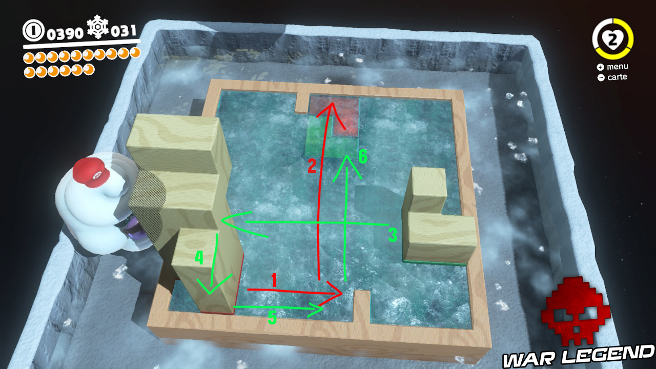 Puzzle à résoudre avec flèches numérotées