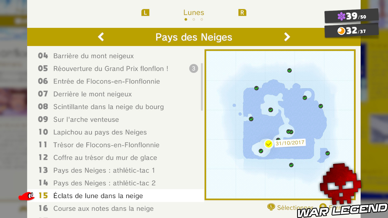 liste lunes à prendre pour mario