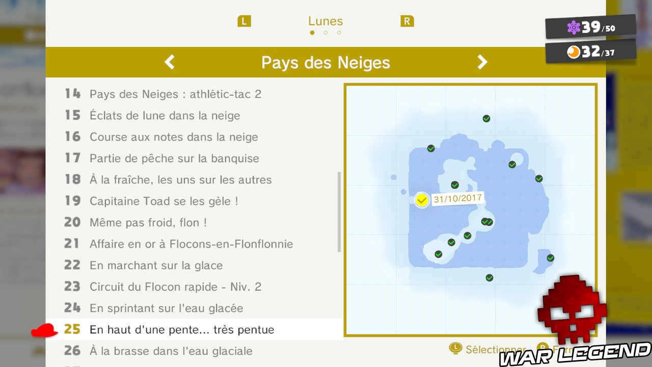lune N°25 au milieu du listing des autres