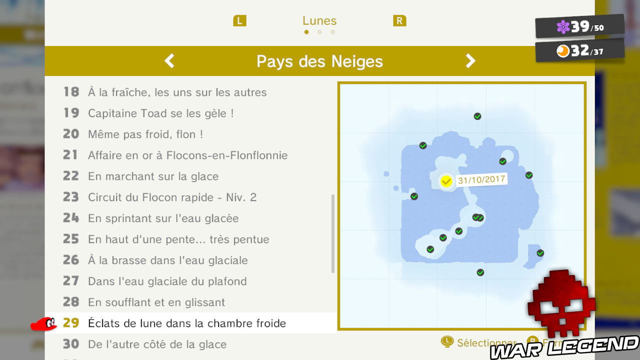 liste lunes pays des neiges mario