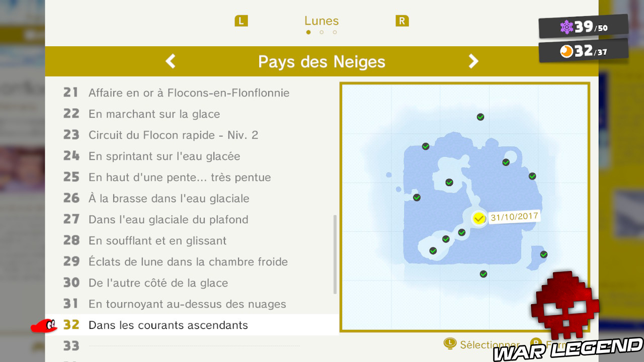 liste lunes super mario odyssey pays des neiges