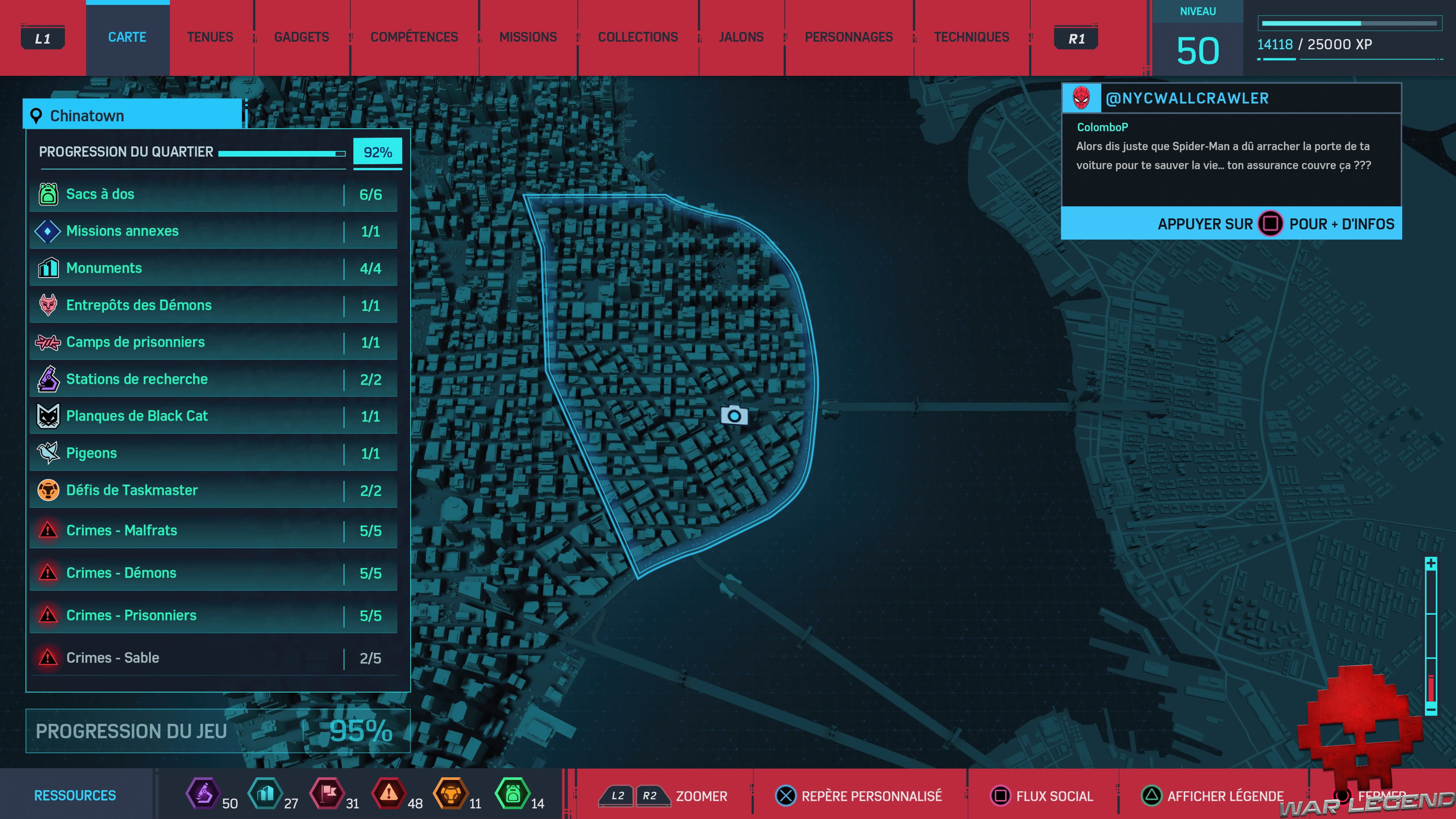 Spider-Man photo secrète carte arche du pont de Manhattan