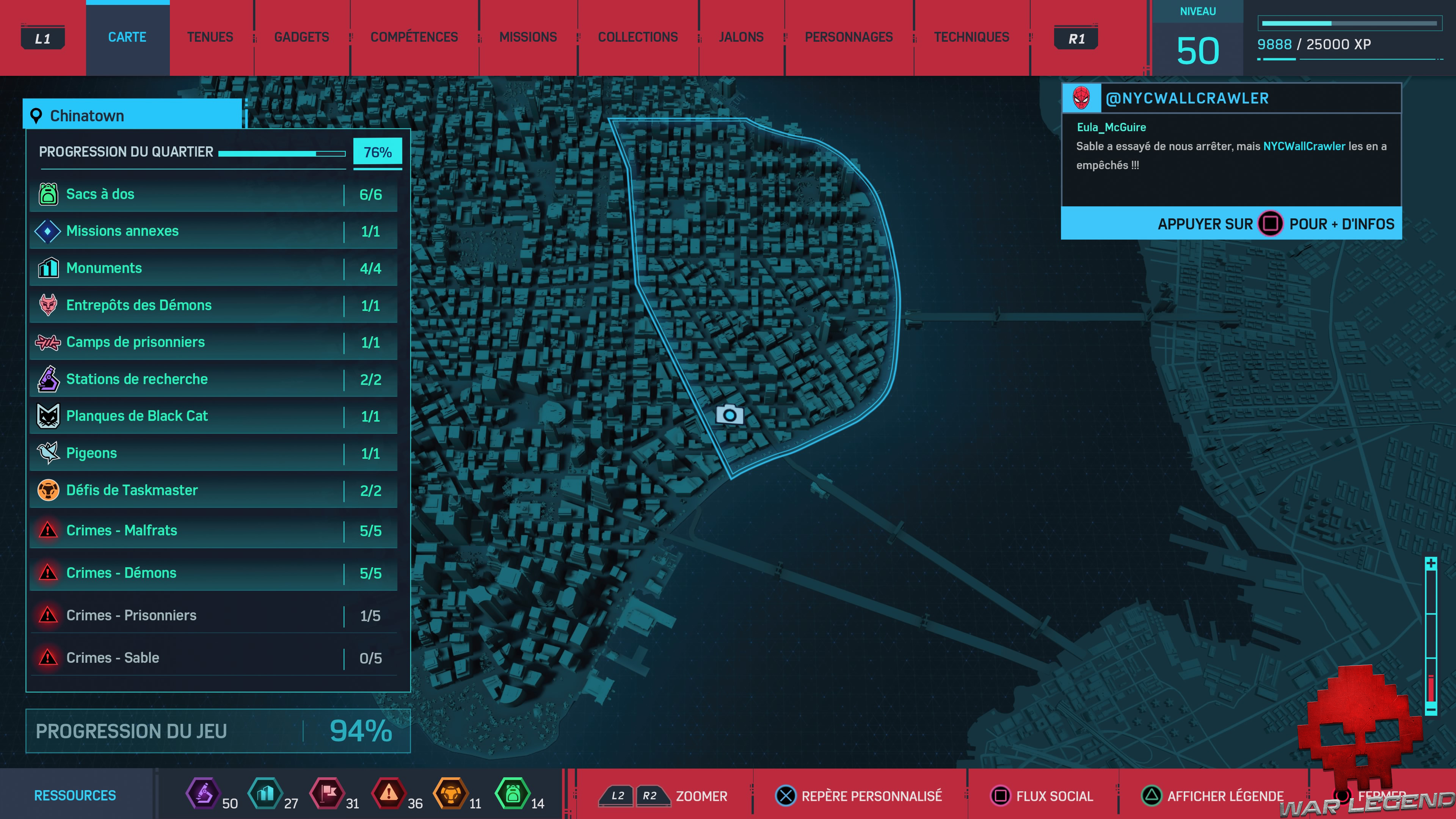 Spider-Man photo secrète carte fresque de Rhino