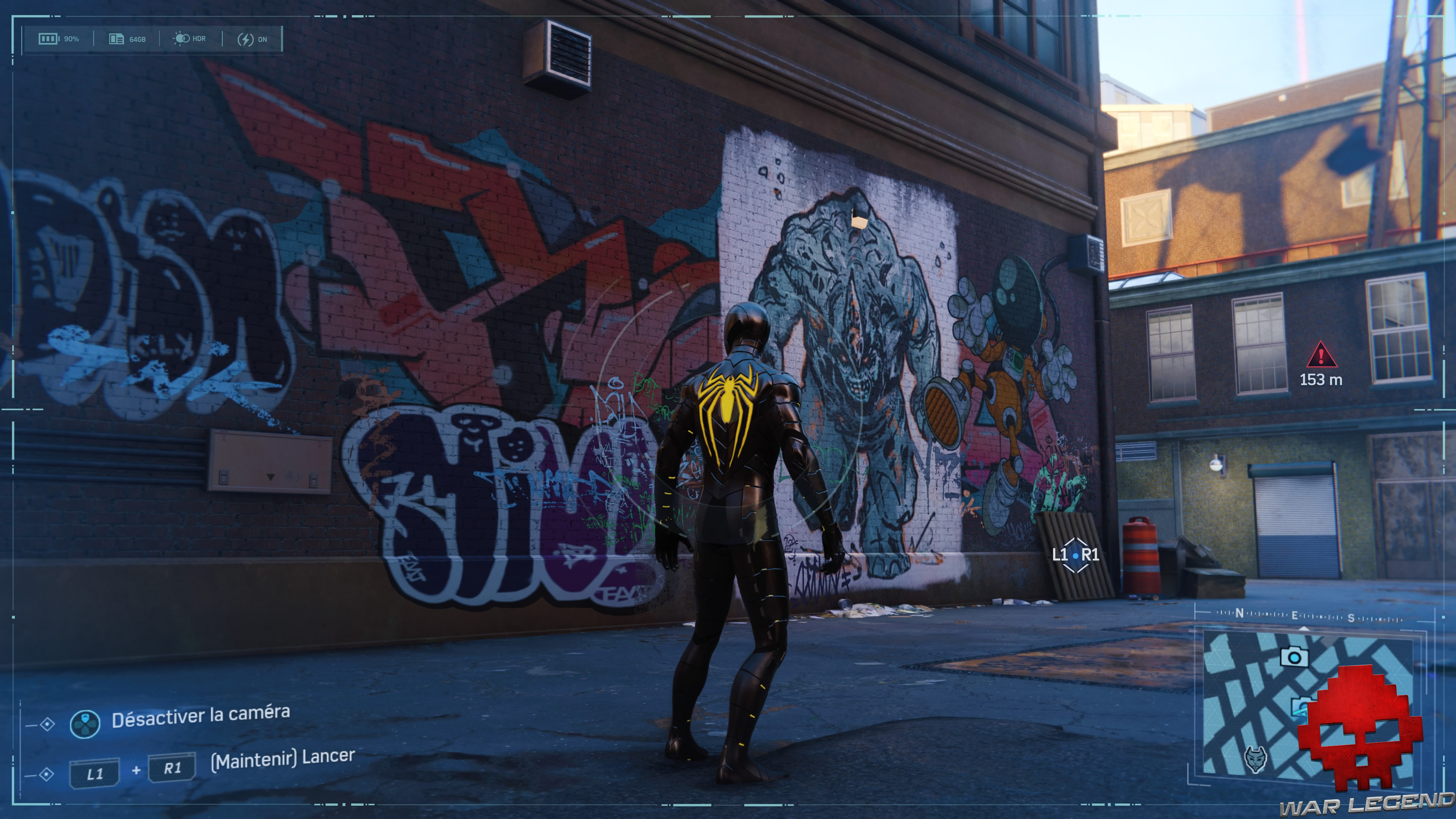 Spider-Man photo secrète Fresque de Rhino