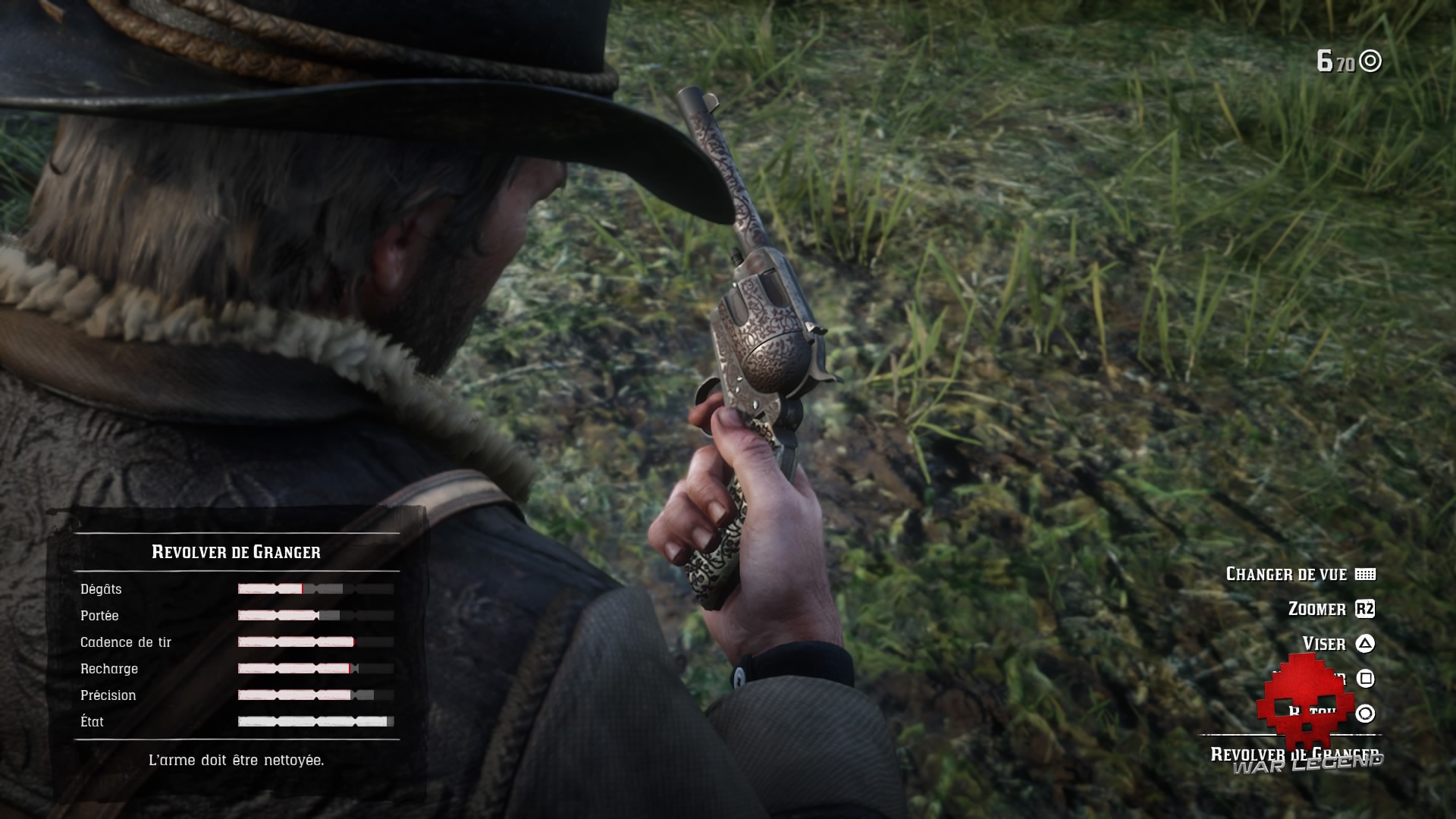 guide red dead redemption 2 les armes nettoyage