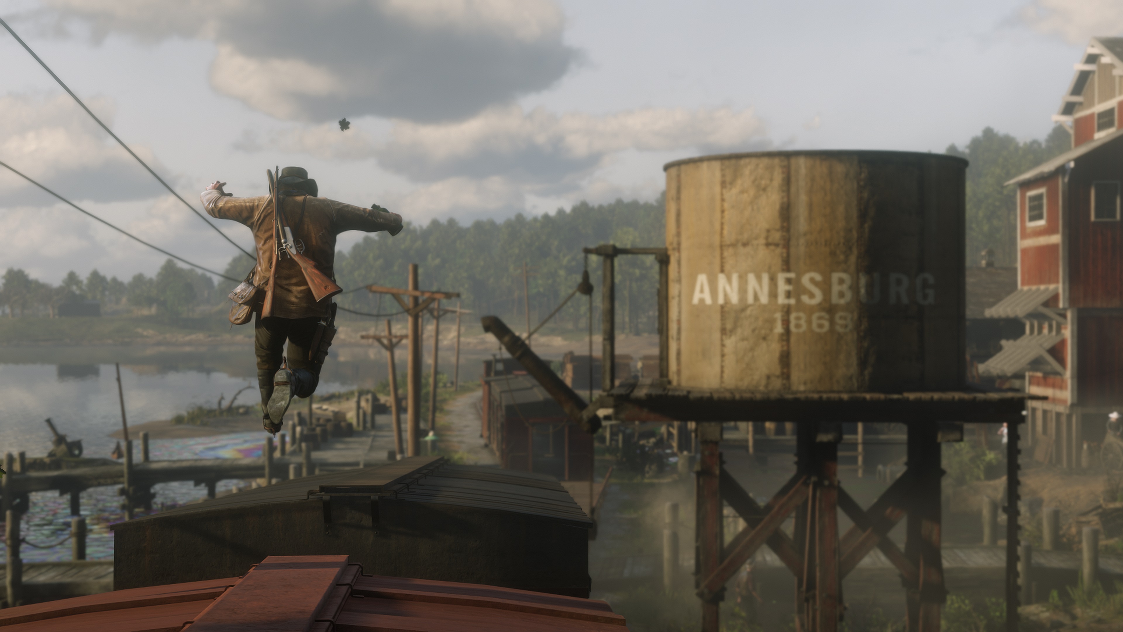 Red Dead Redemption 2 screenshot citerne d'eau
