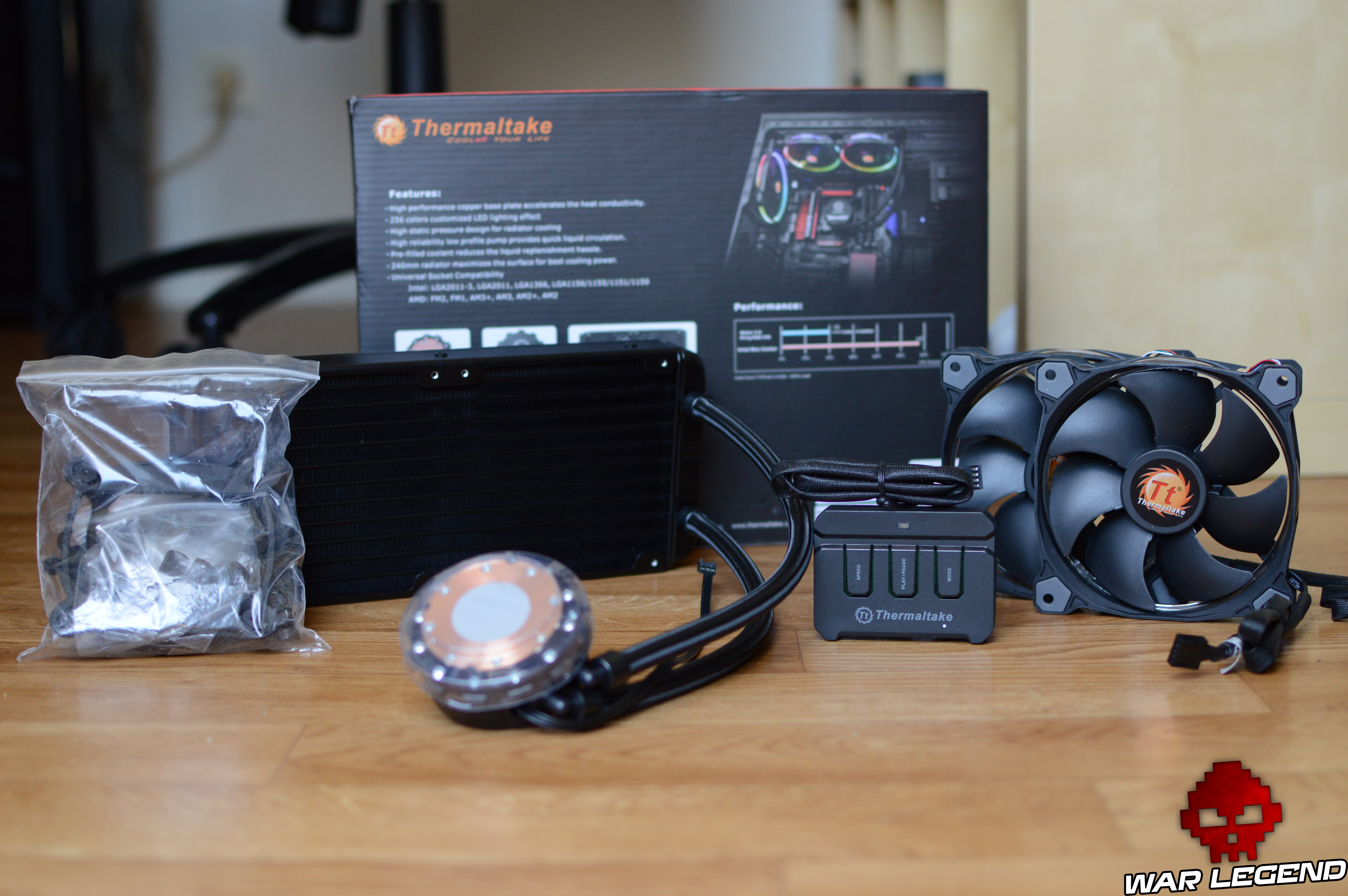 Test Thermaltake Water 3.0 Riing RGB 240 - Le water-cooling pour les nuls