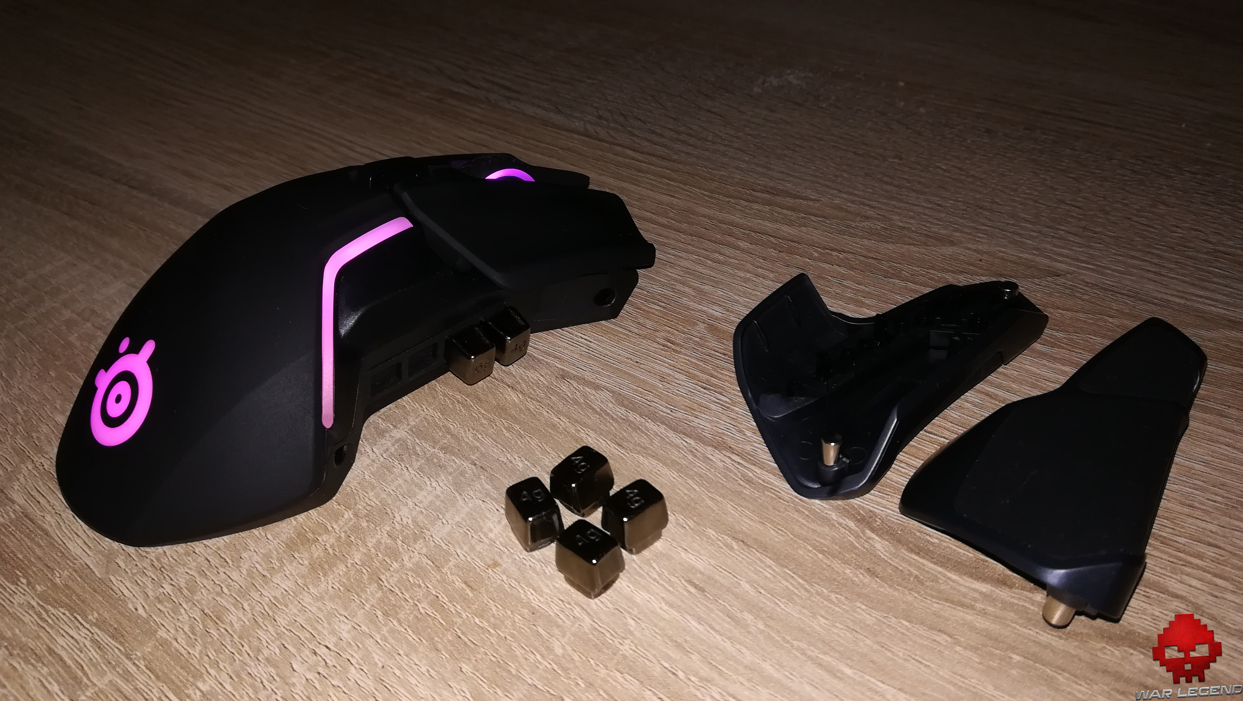 Emplacement des poids de la rival 650