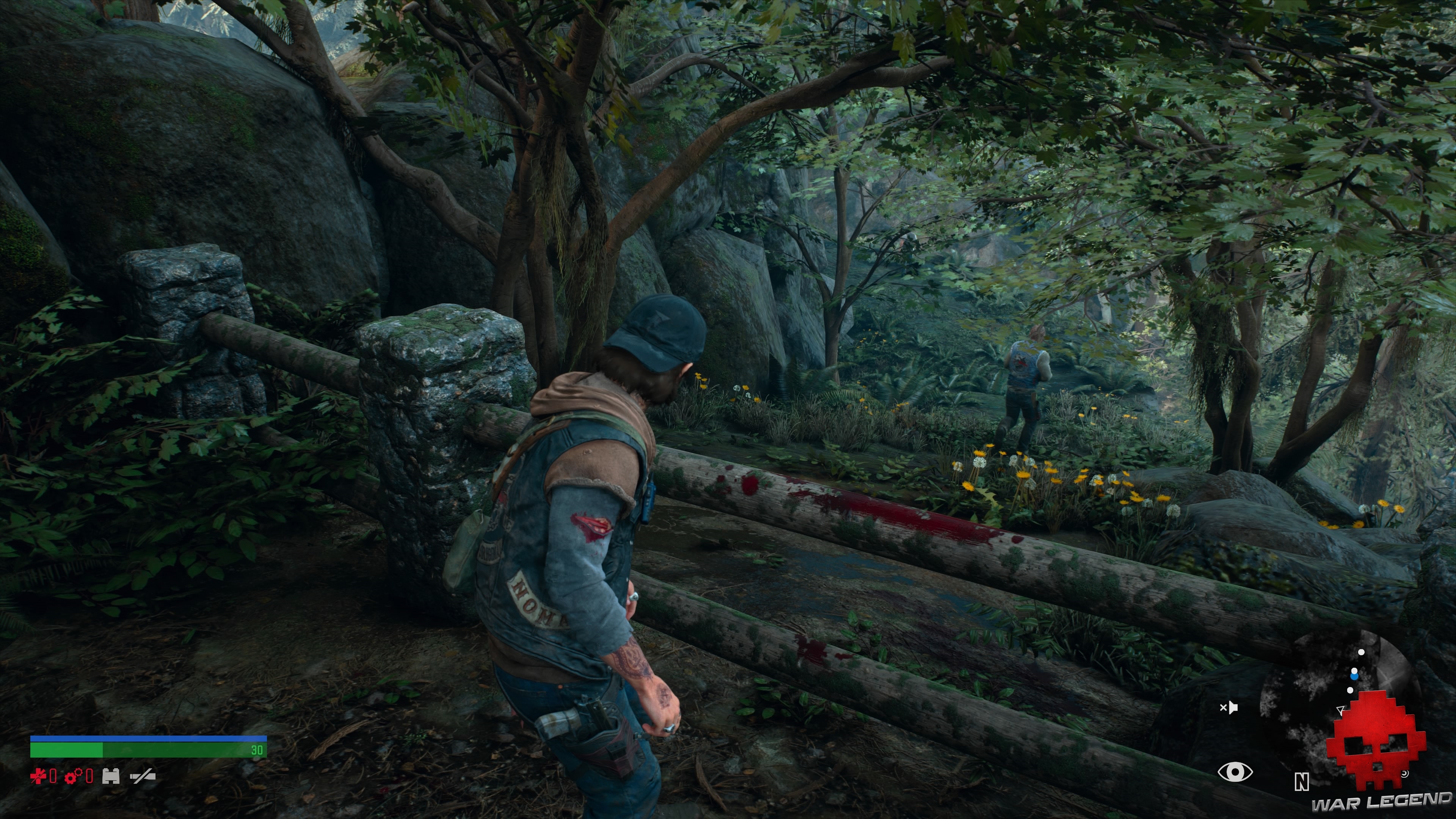 Soluce Days Gone une mort rapide - du sang sur la barrière