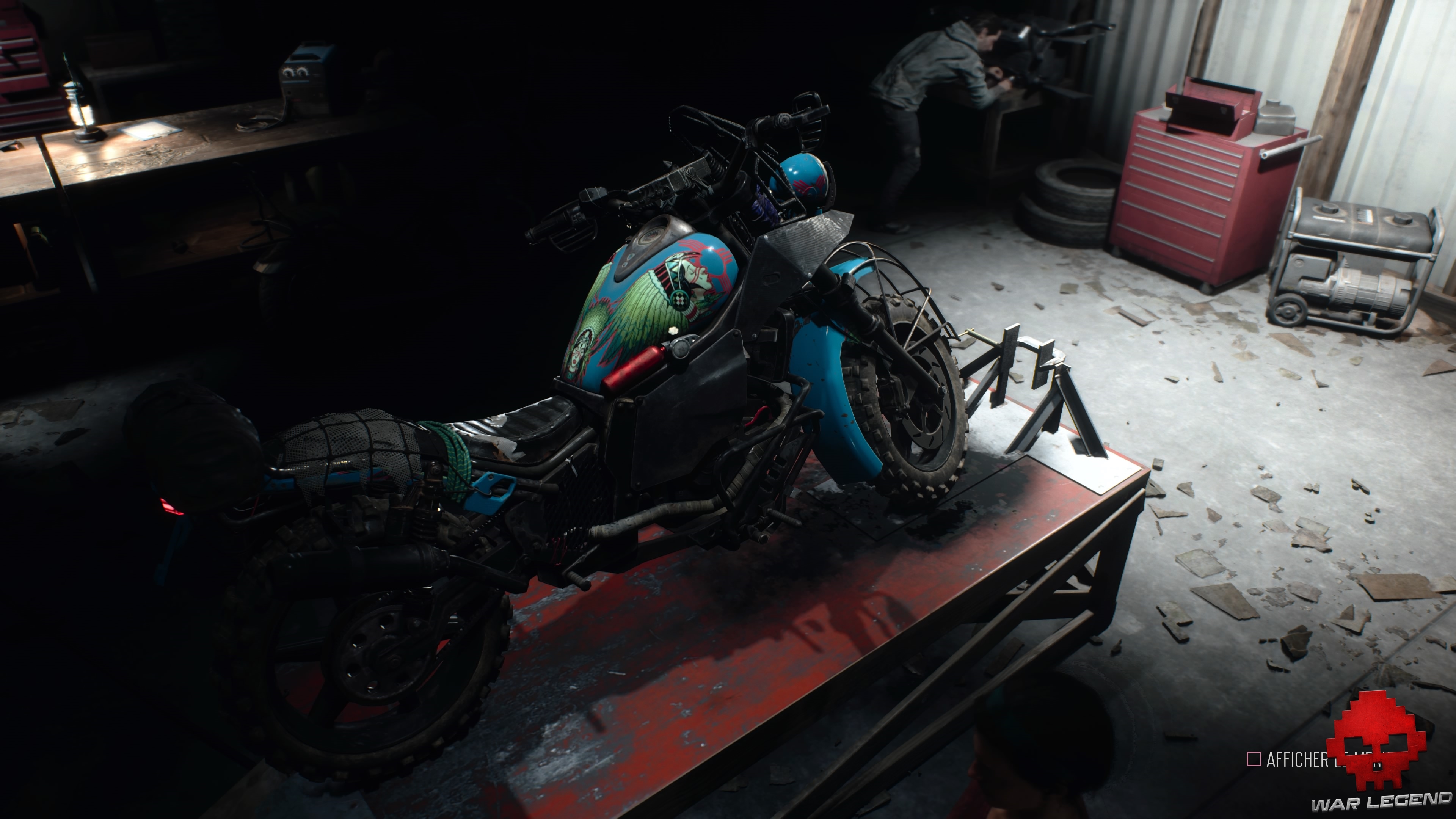 Peinture moto Camp de Hot Springs Days Gone