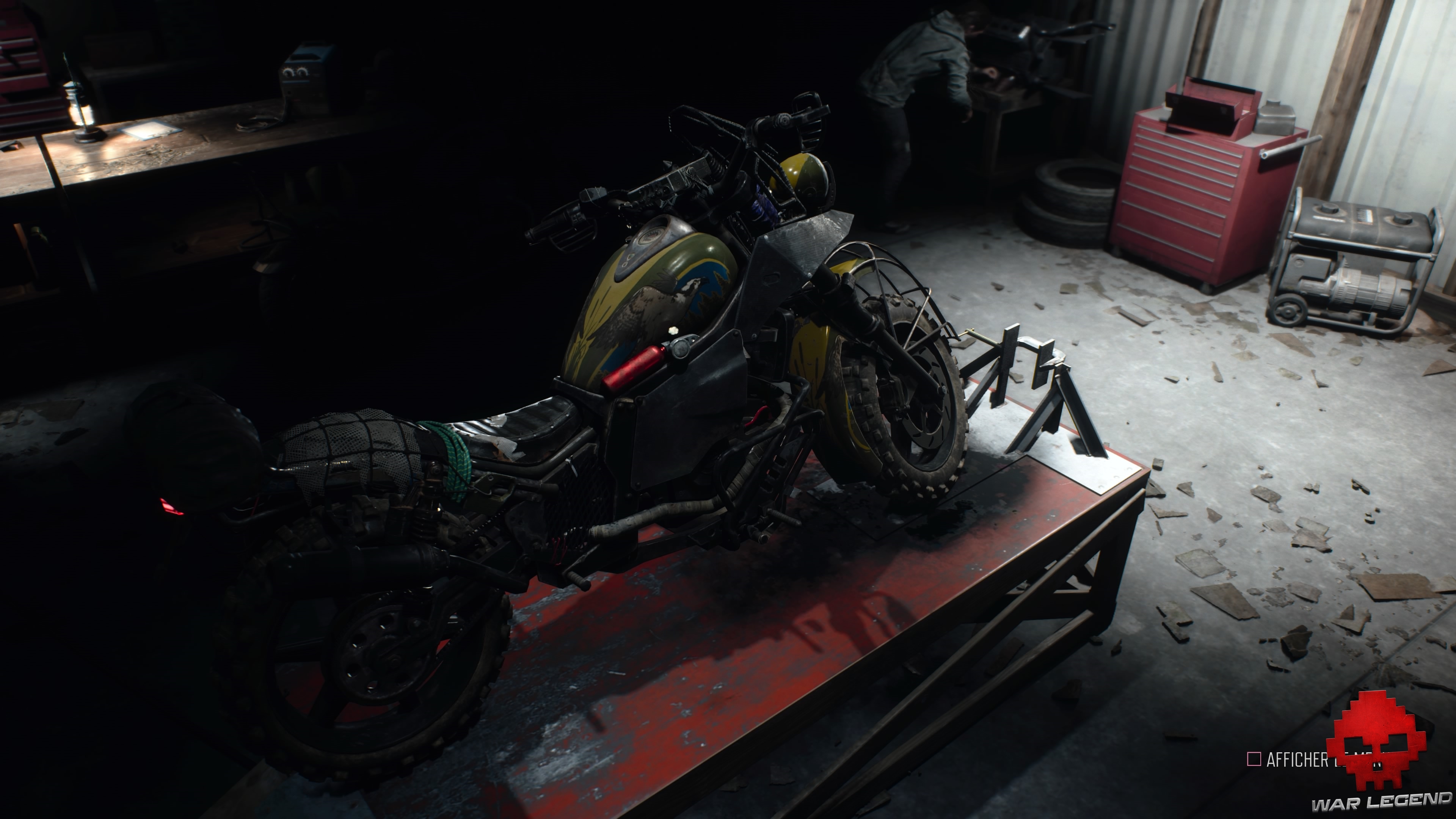 Peinture moto la main à la pâte Days Gone