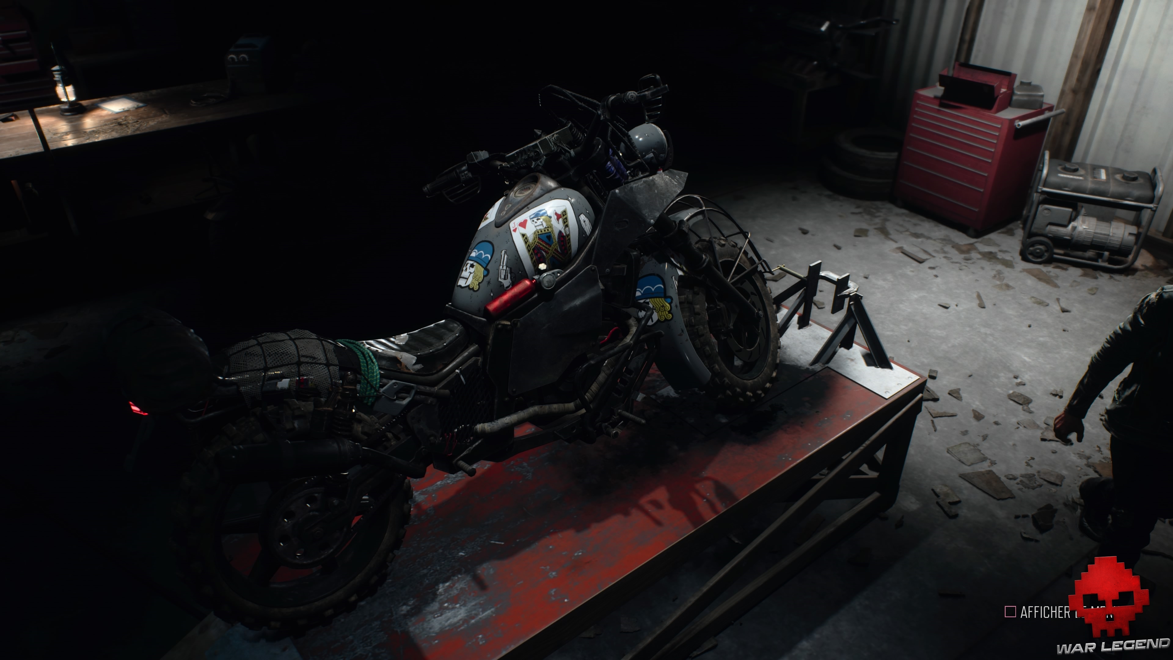 Peinture moto St. John chasseur de primes Days Gone