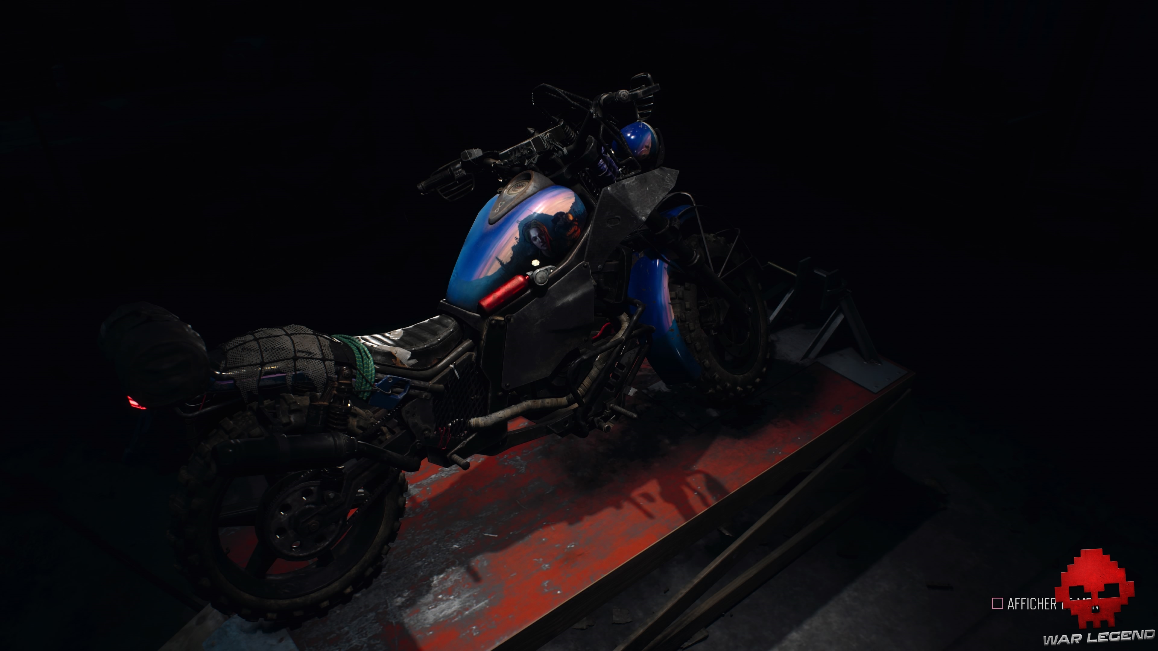 Peinture moto J'abandonnerai jamais Days Gone