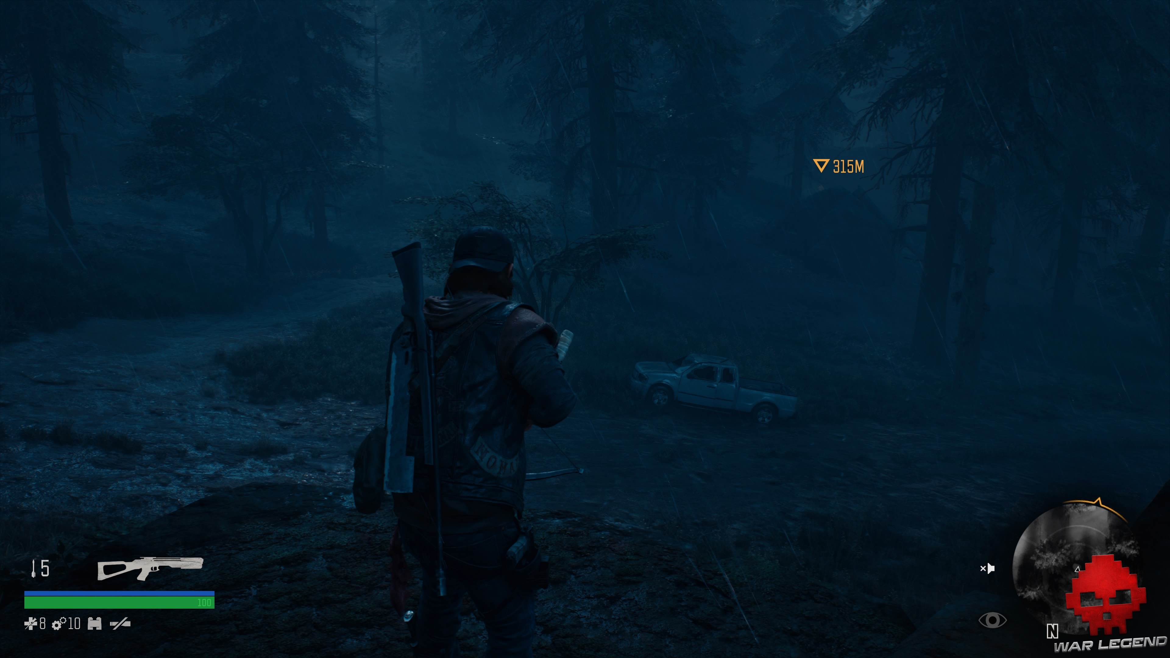 Soluce Days Gone - Des drifters dans la montagne - pick-up blanc