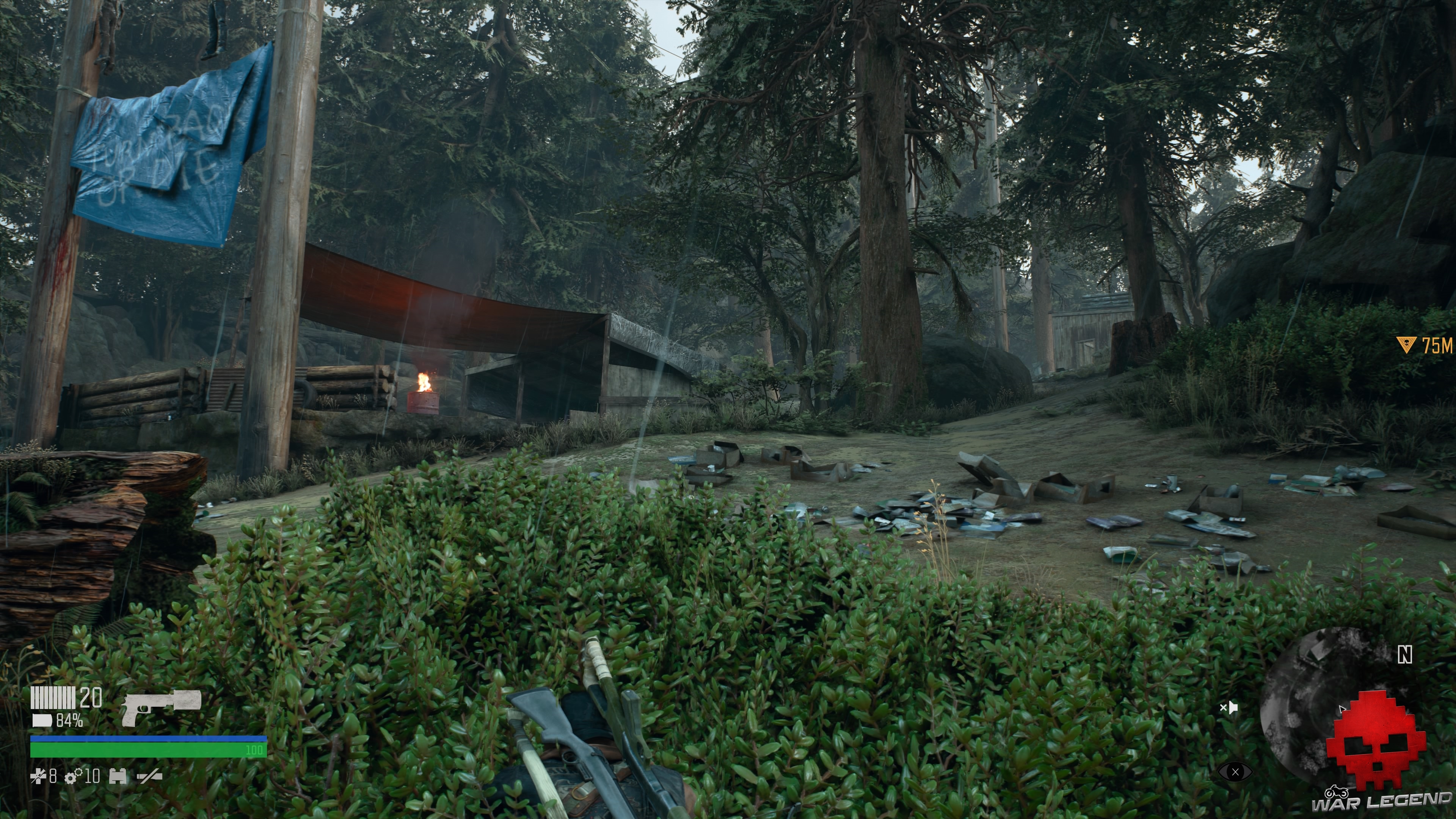 Soluce Days Gone quand on crève de faim - deacon dans les buissons