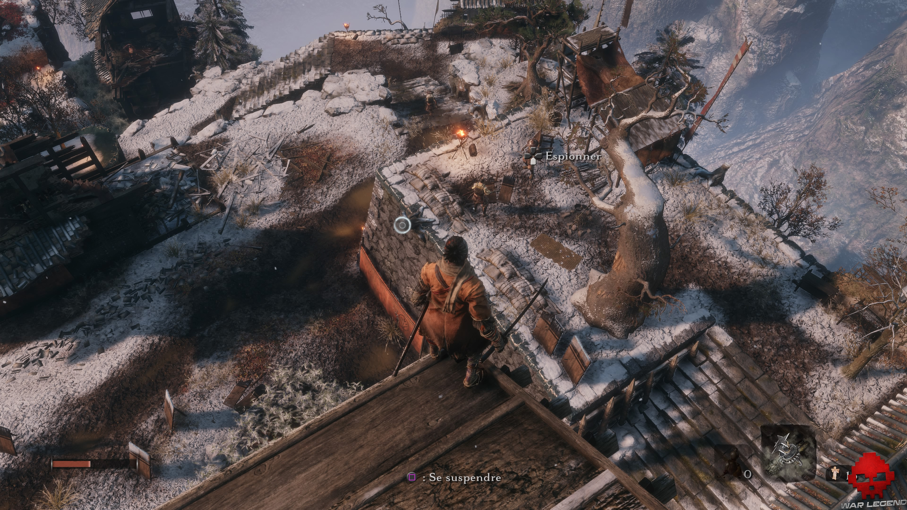 Soluce Sekiro les alentours d'ashina partie 1 espionnage de 2 gardes