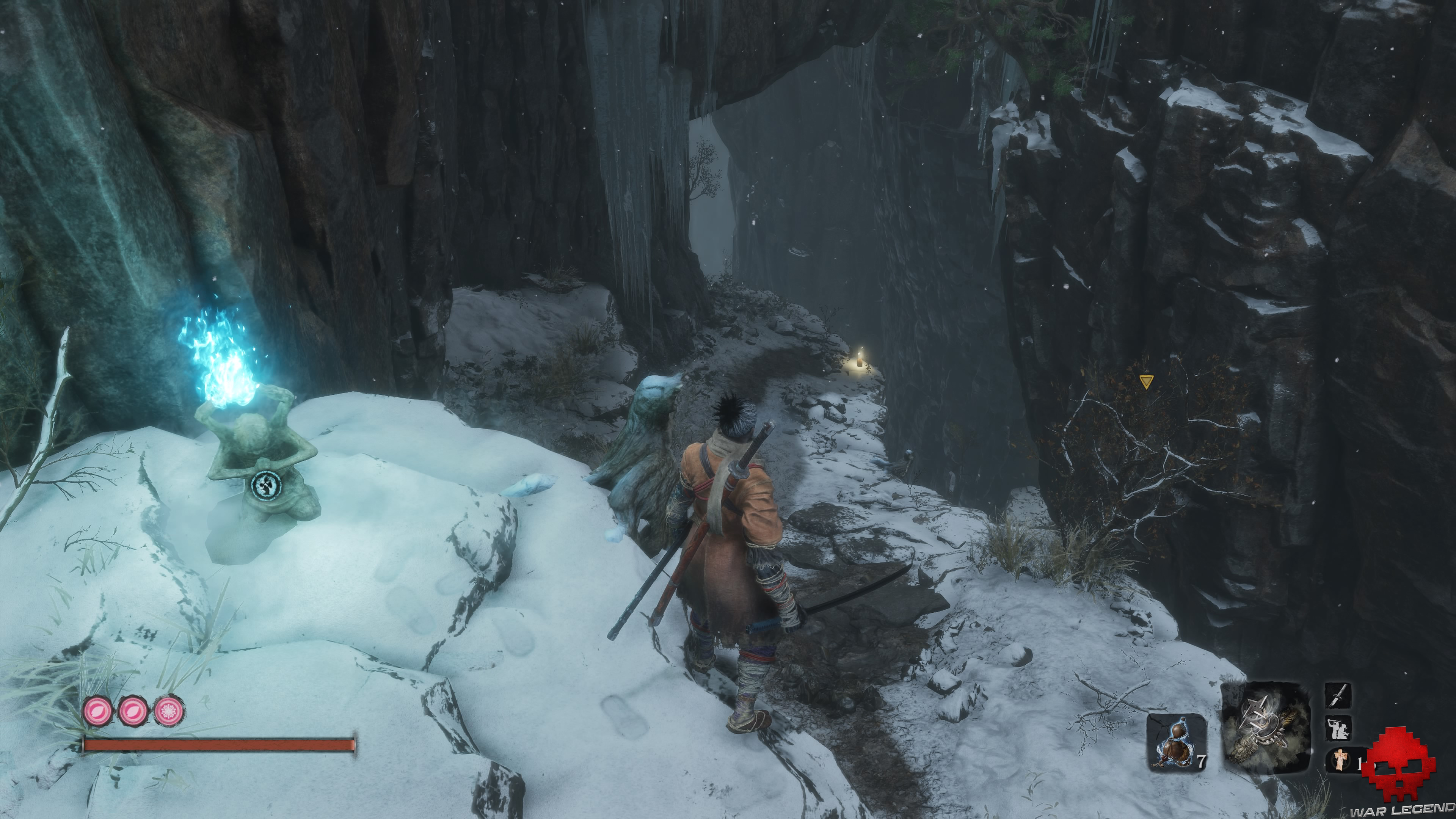 Soluce sekiro vallée engloutie indicateur de menace