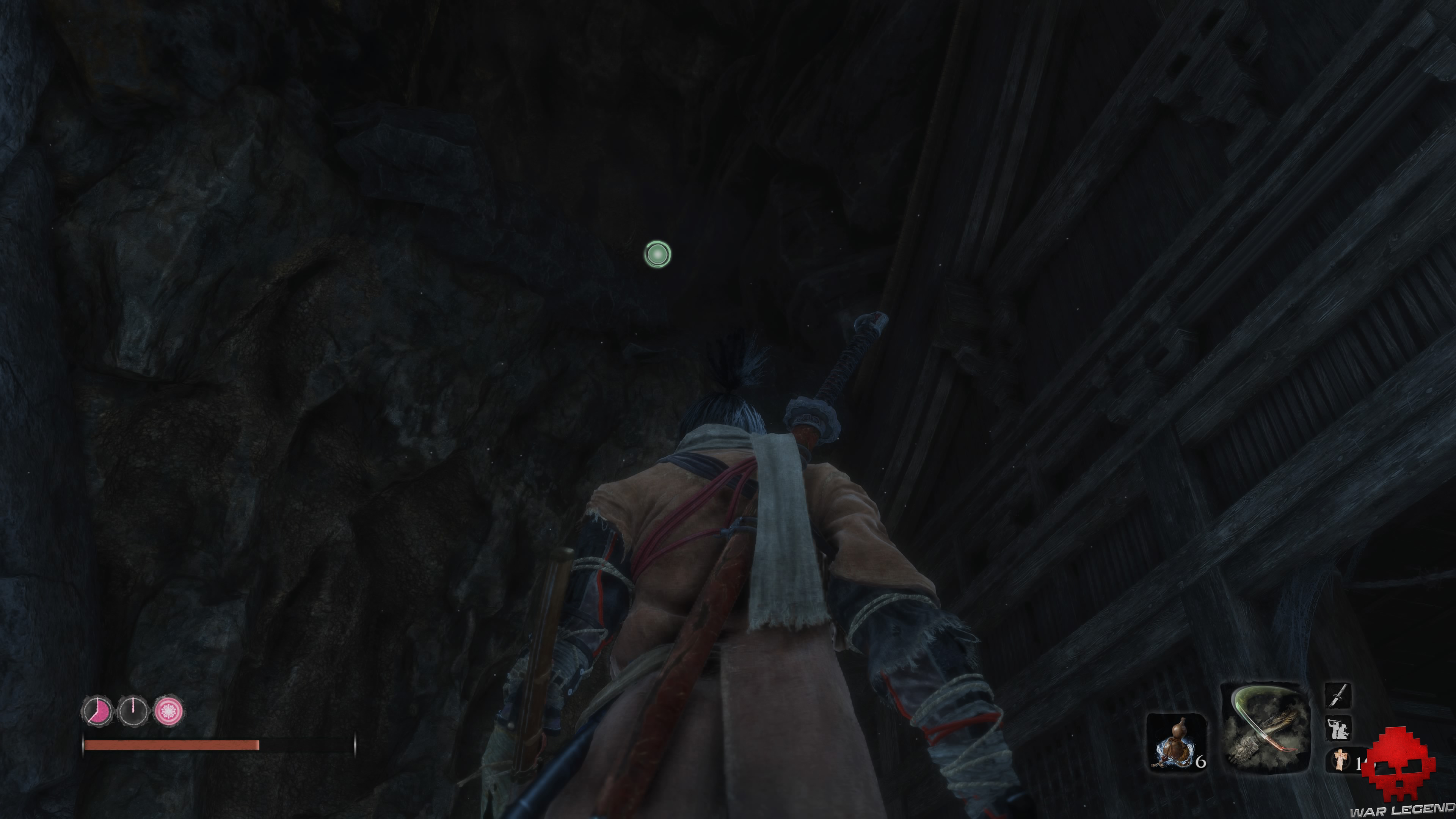 Soluce sekiro vallée engloutie point d'accroche dans le noir