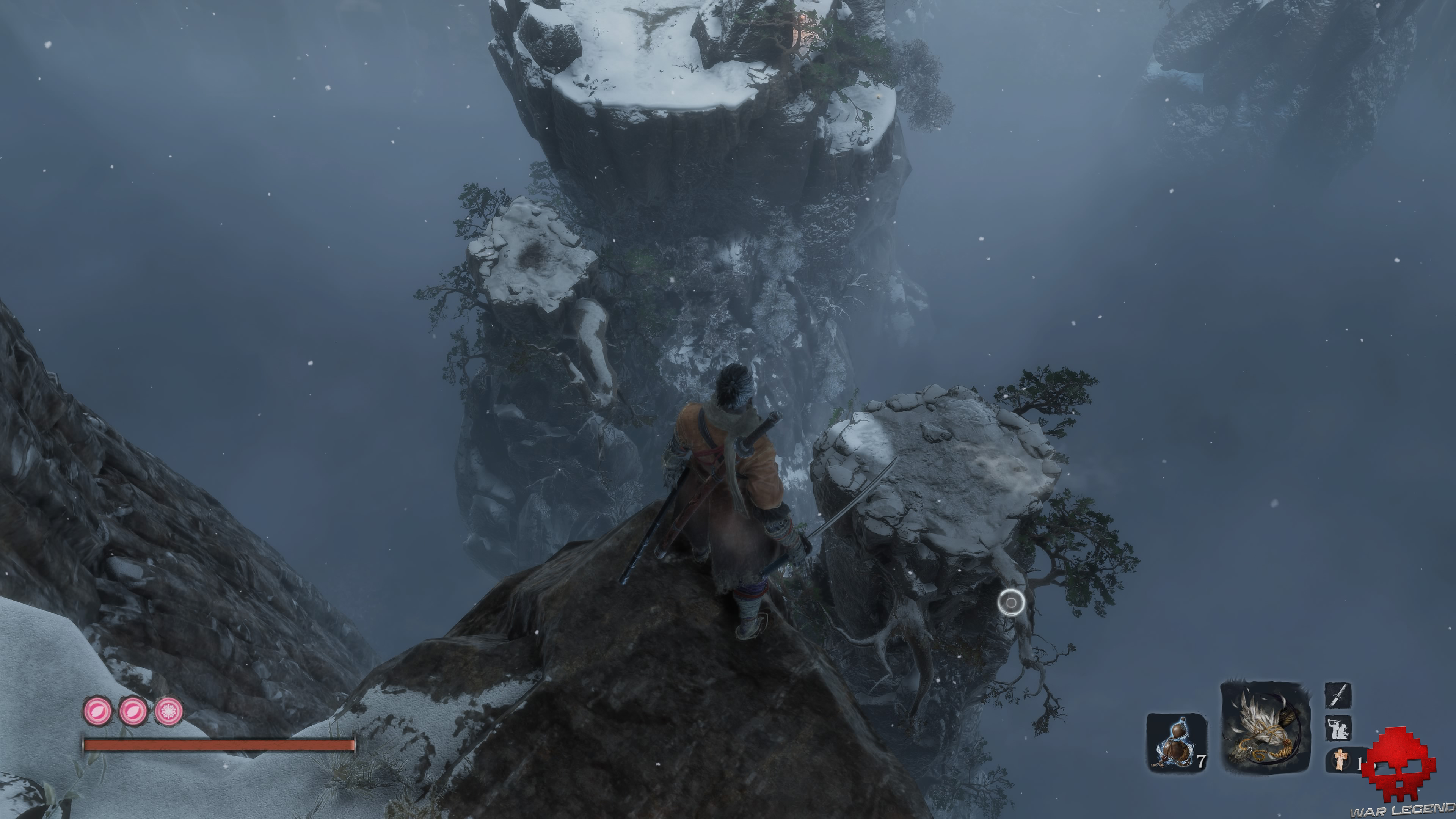 Soluce sekiro vallée engloutie piton rocheux