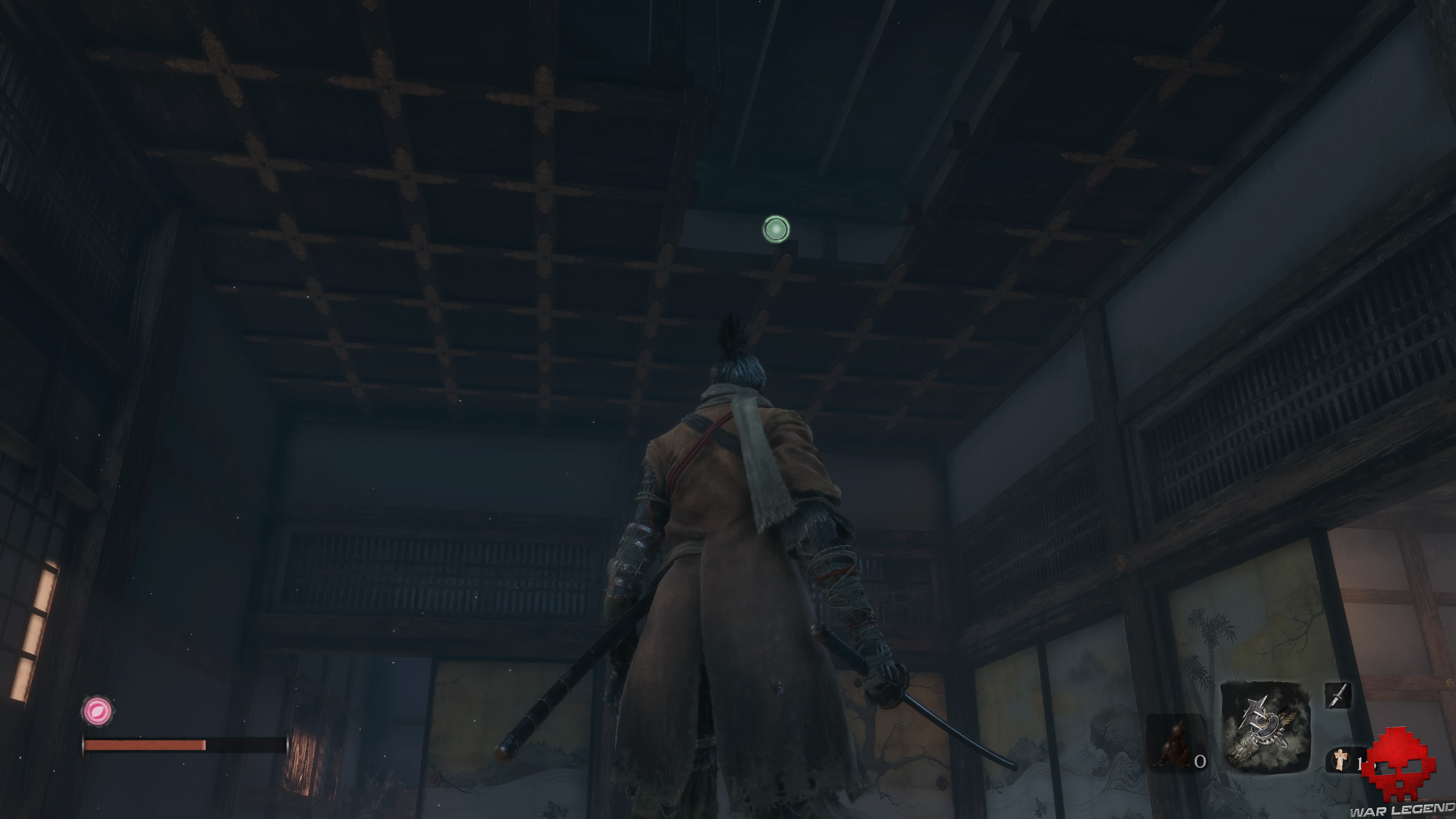 Soluce Sekiro Château Ashina trou dans le plafond