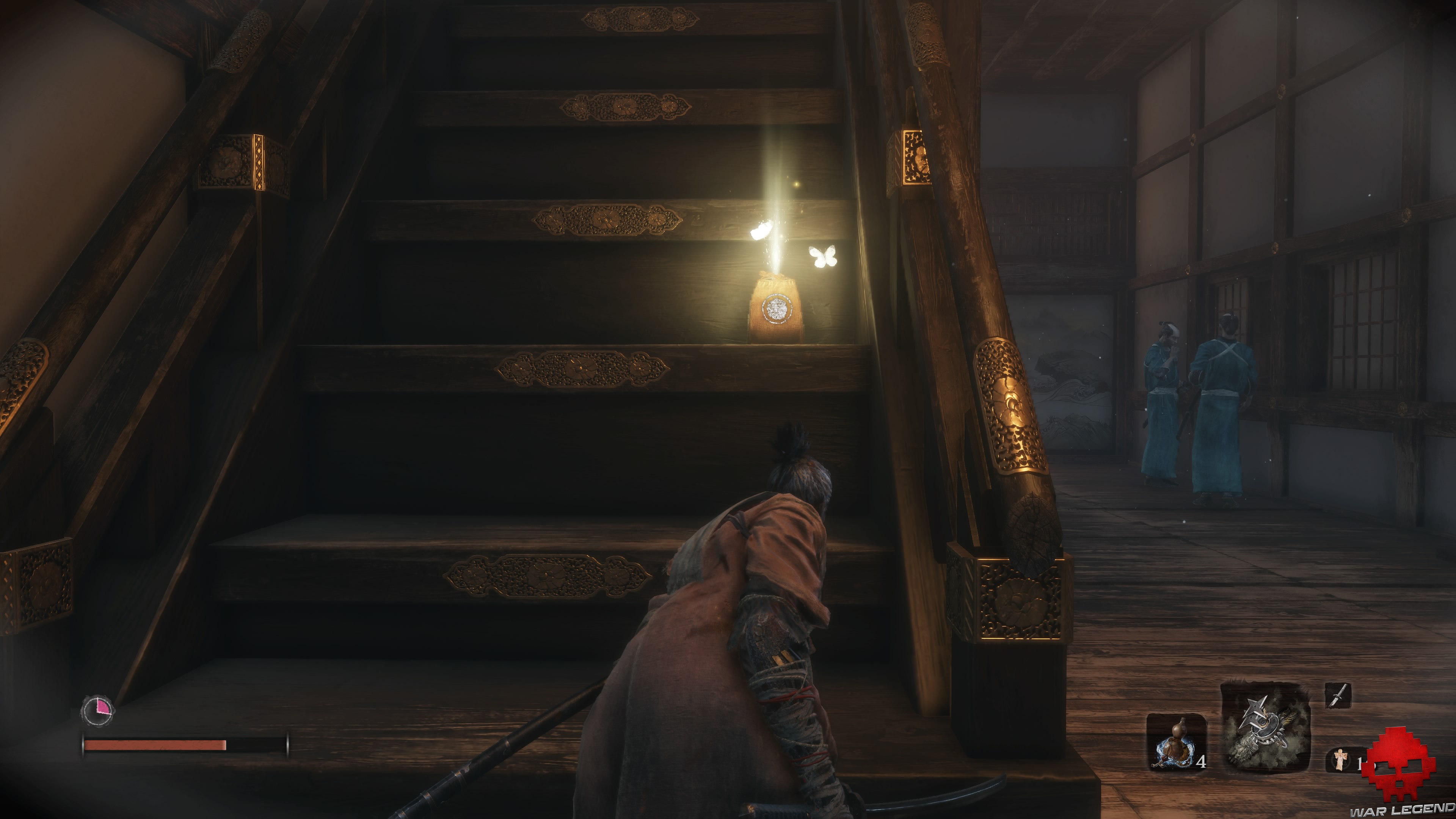 Soluce Sekiro Château Ashina 2 samouraïs en discussion