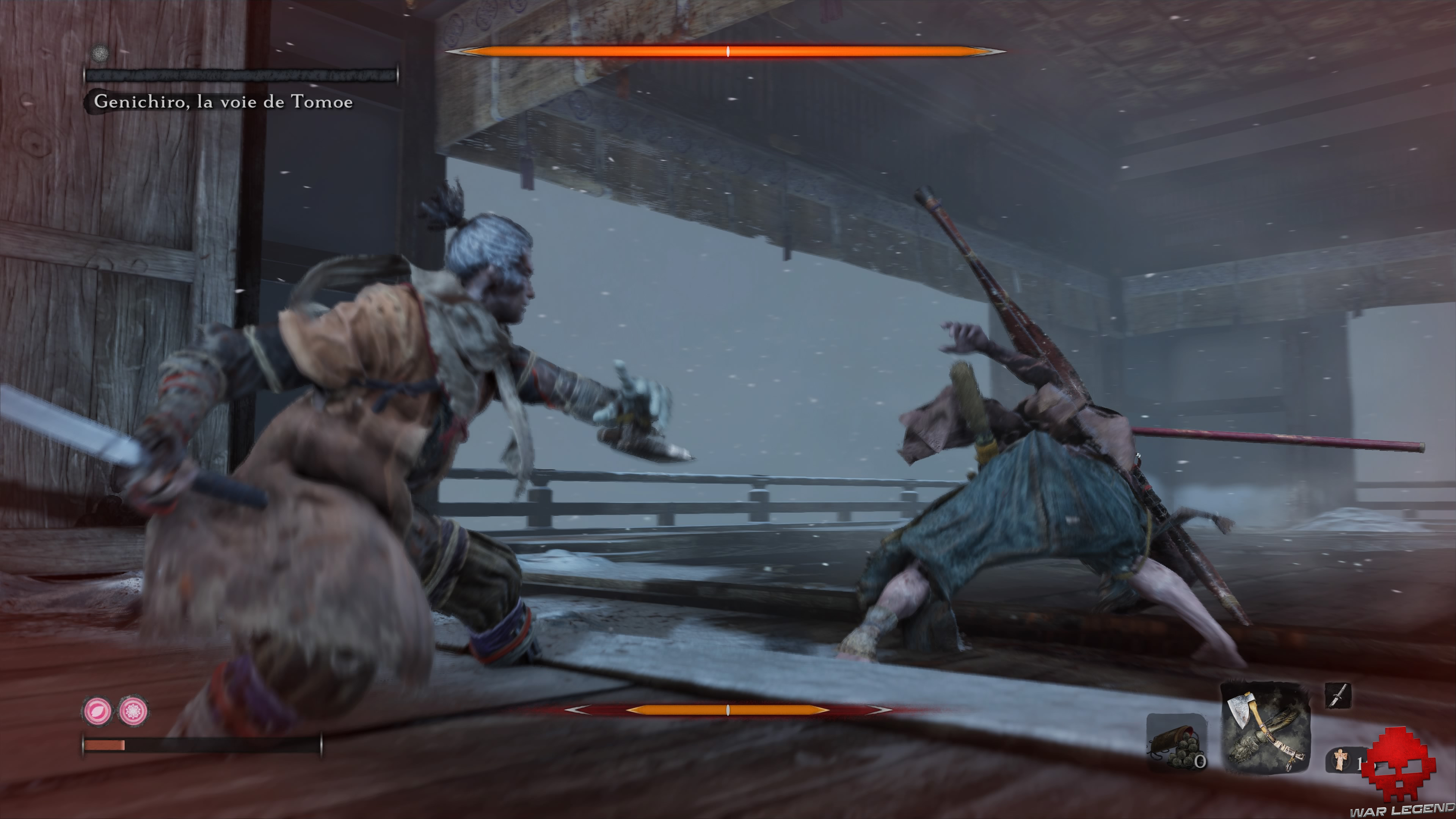 Soluce Sekiro Château Ashina Genichiro Ashina voie de Tomoe