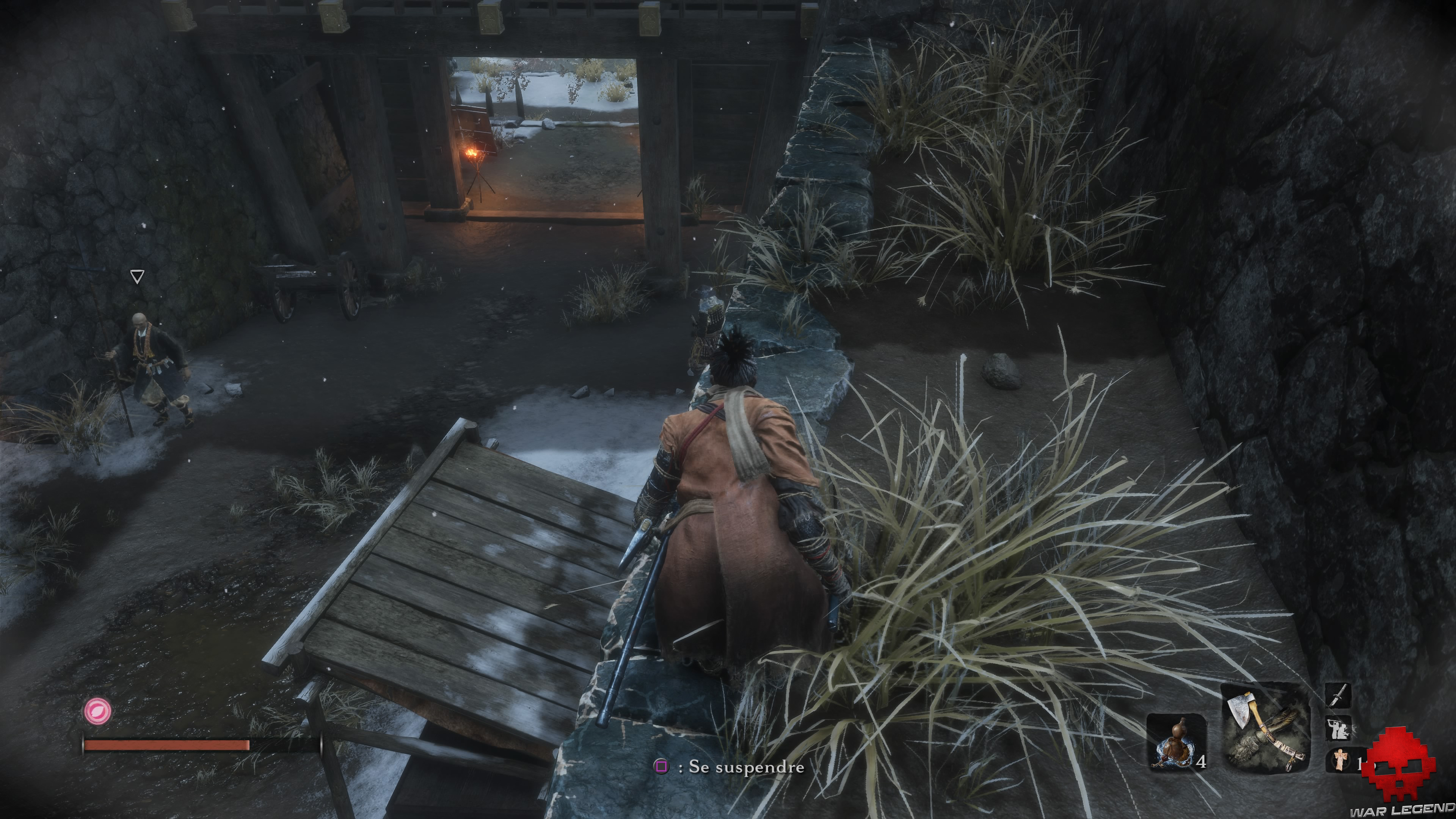 Soluce Sekiro Château Ashina sekiro caché en hauteur