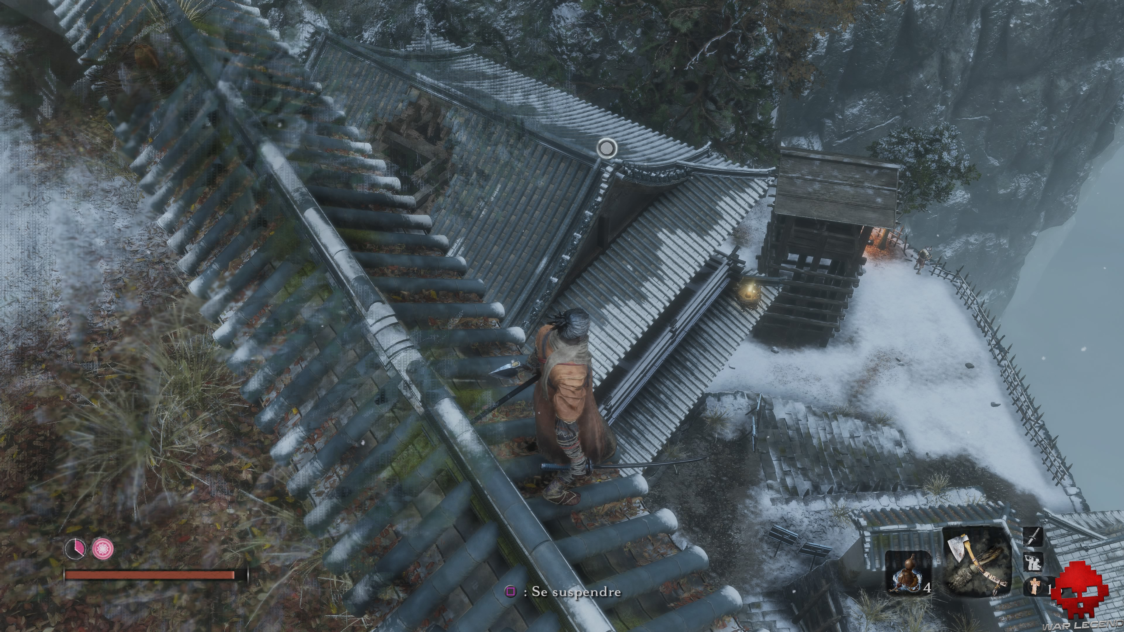 Soluce Sekiro Château Ashina toiture trouée