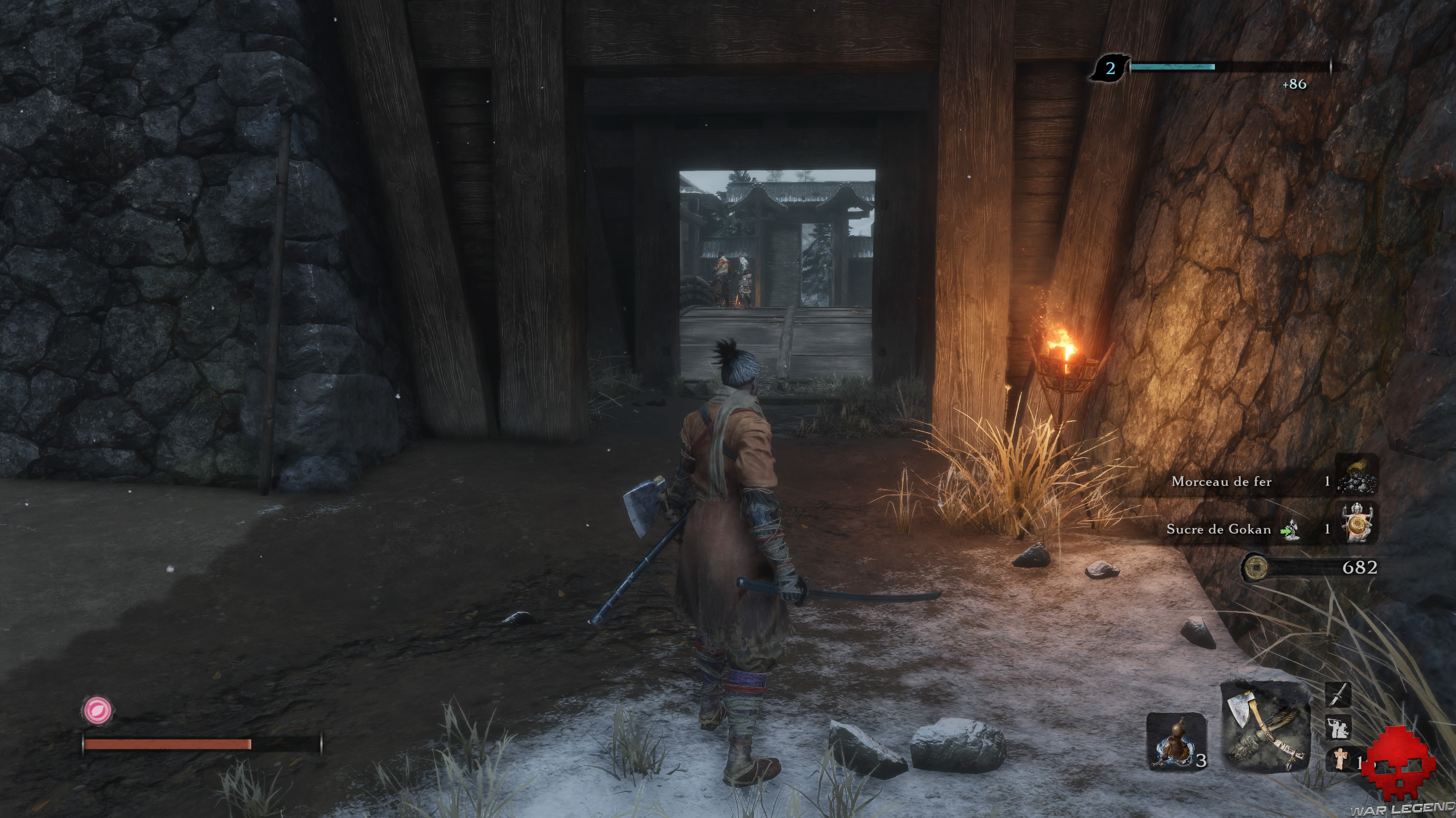 Soluce Sekiro Château Ashina pont gardé