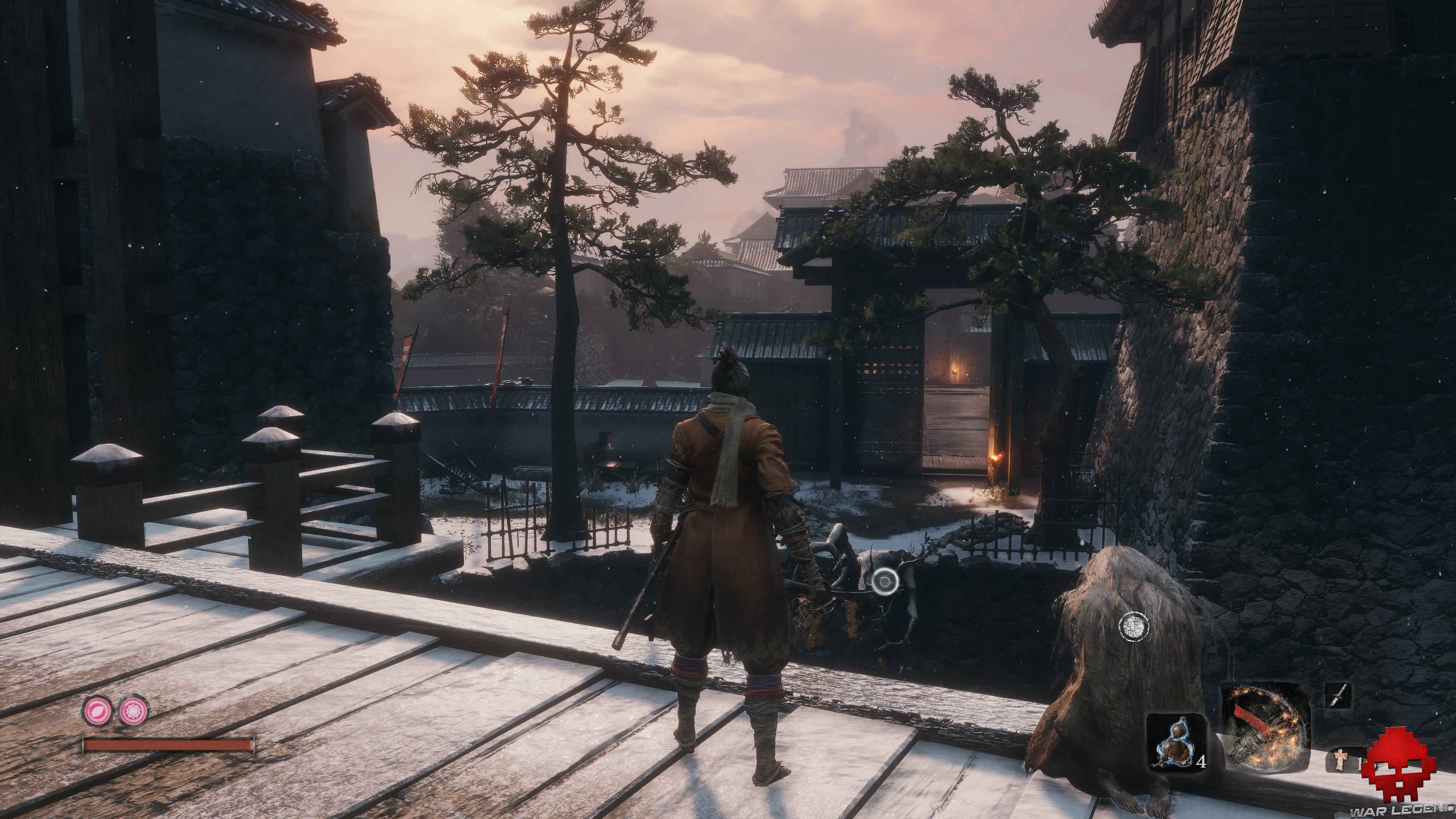 Soluce Sekiro Château Ashina femme priant