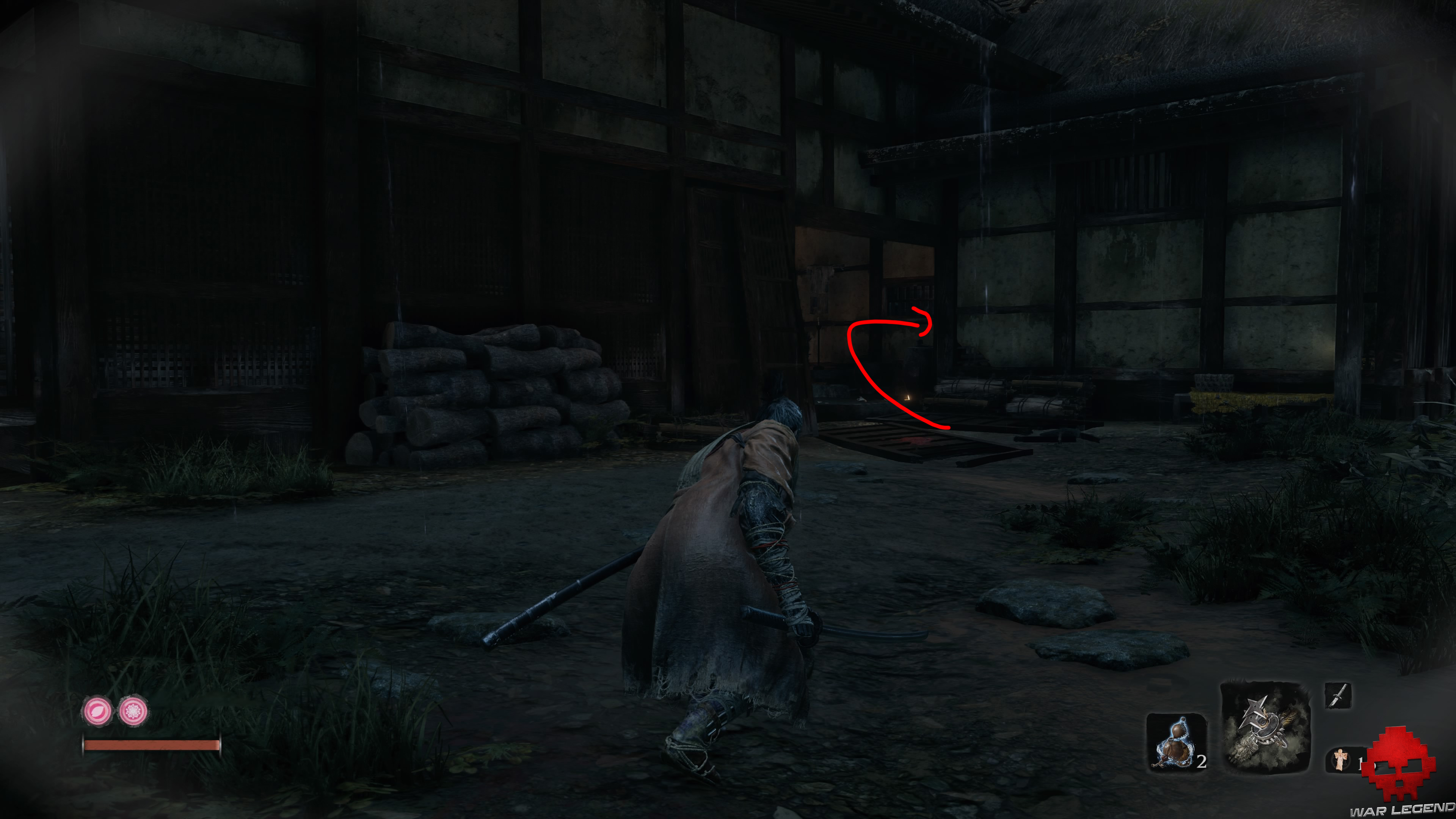 Soluce Sekiro: Shadows Die Twice Manoir Hirata ouverture maison