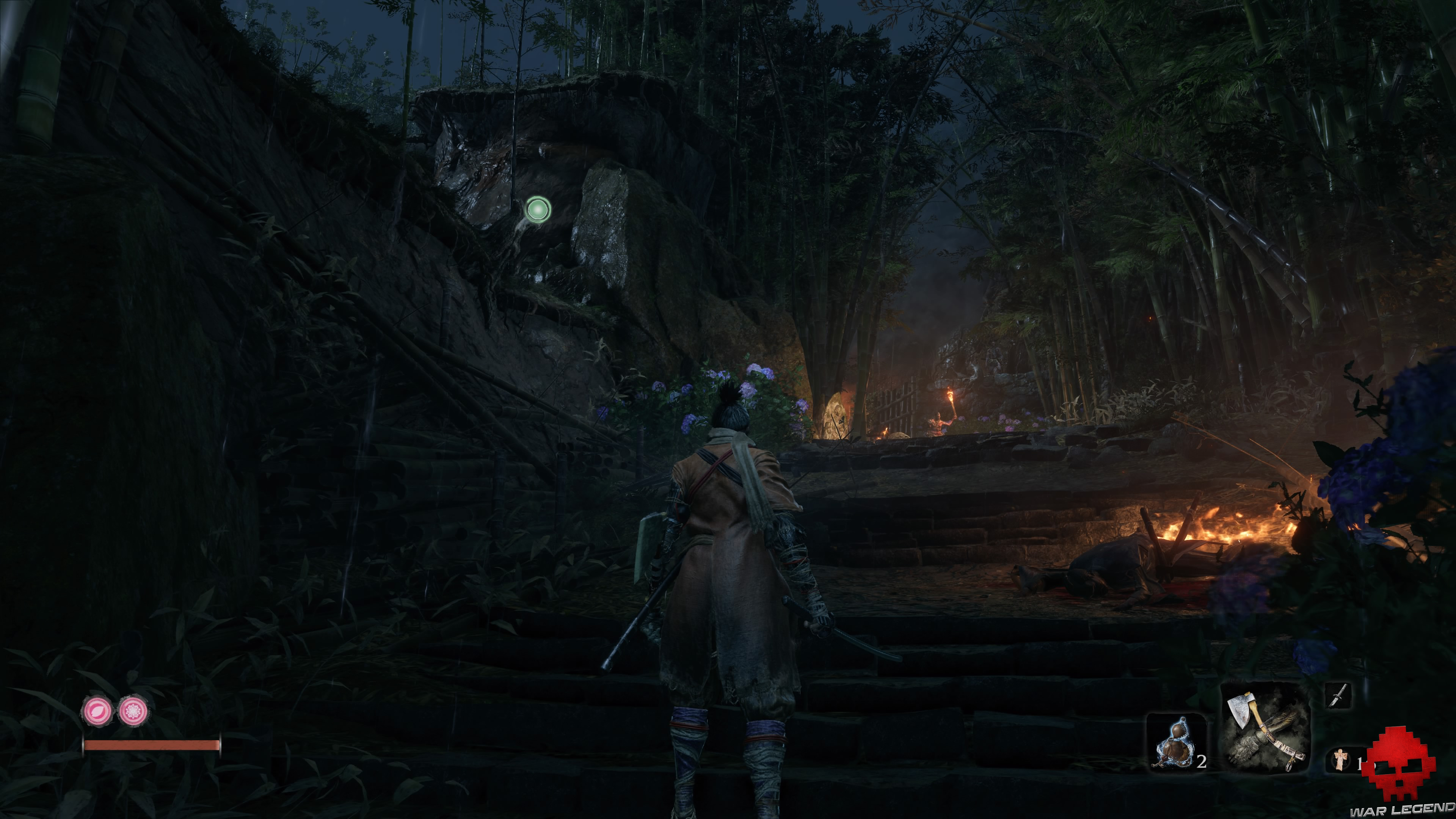 Soluce Sekiro: Shadows Die Twice Manoir Hirata point d'accroche