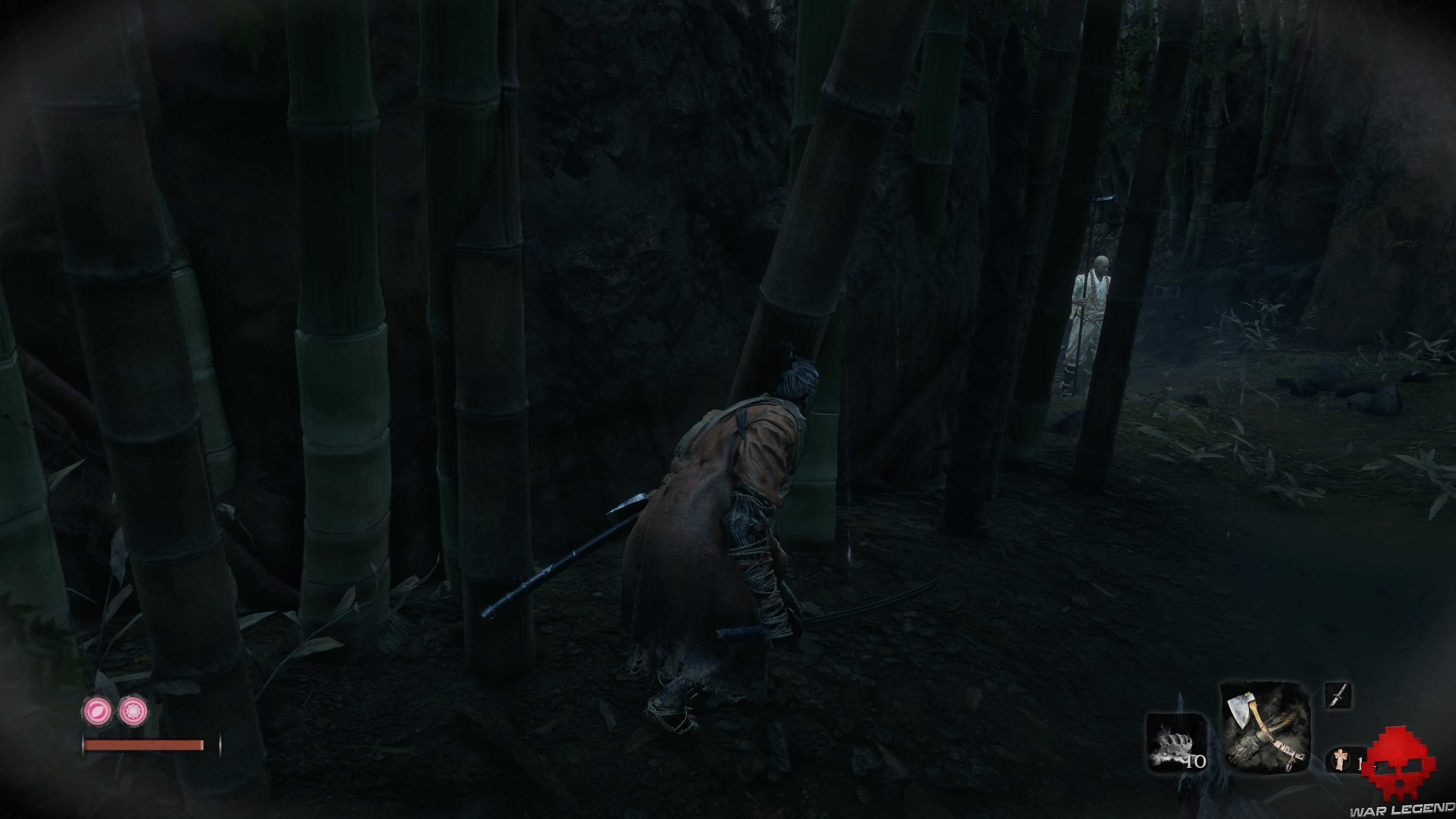 Soluce Sekiro: Shadows Die Twice Manoir Hirata ennemi lancier