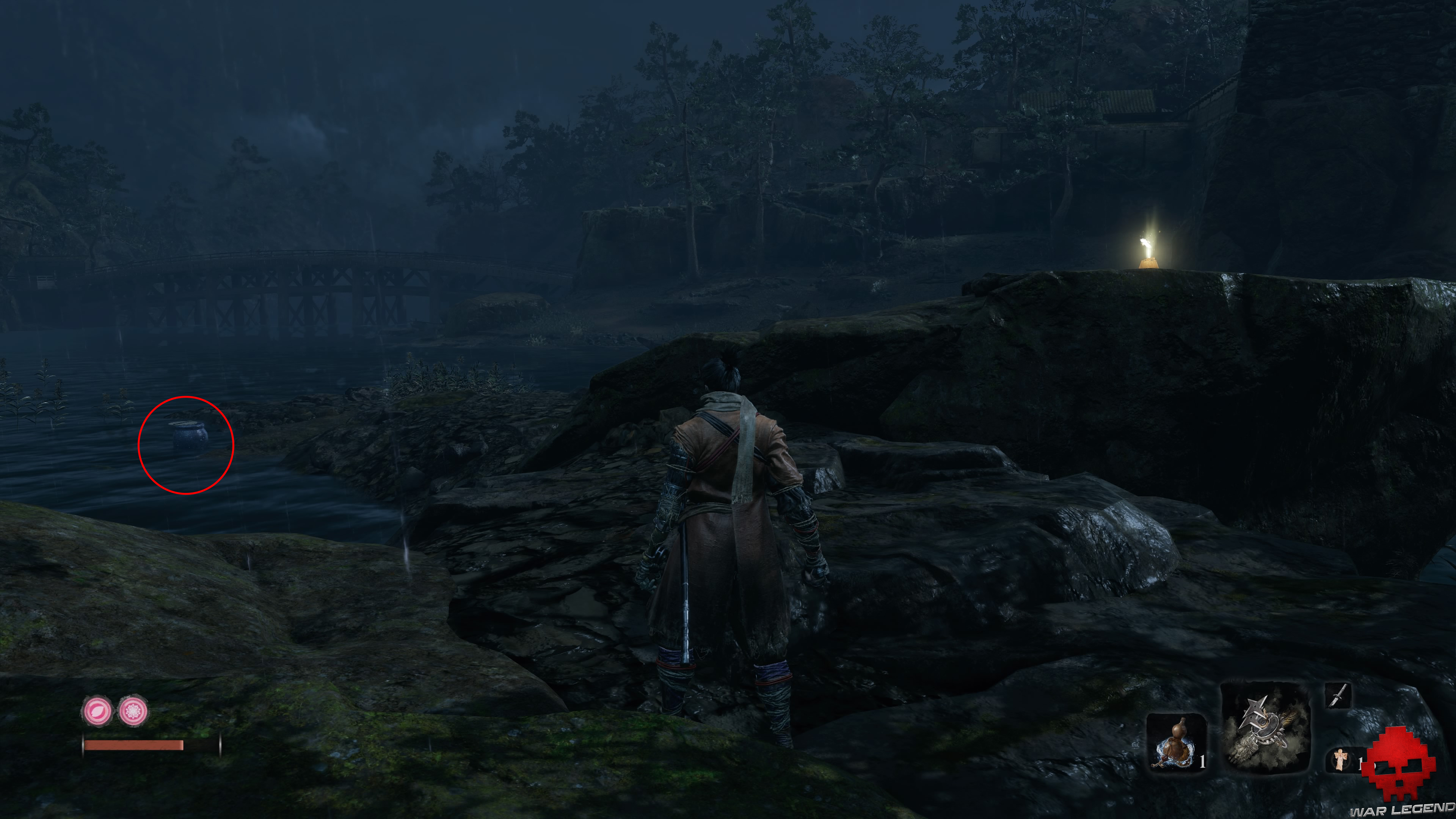 Soluce Sekiro: Shadows Die Twice Manoir Hirata pot marchand