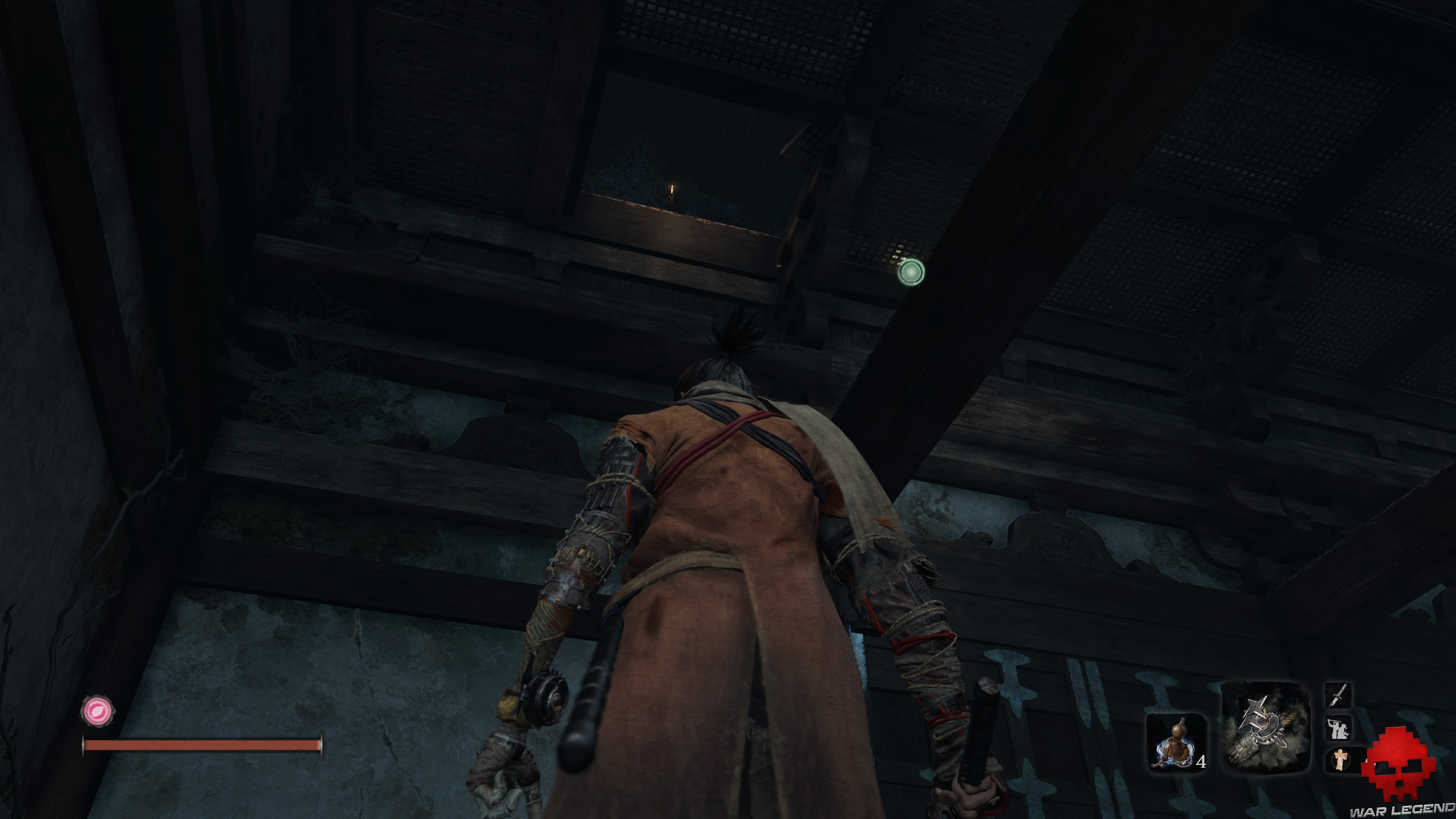 Soluce Sekiro temple senpo mont kongo ouverture plafond