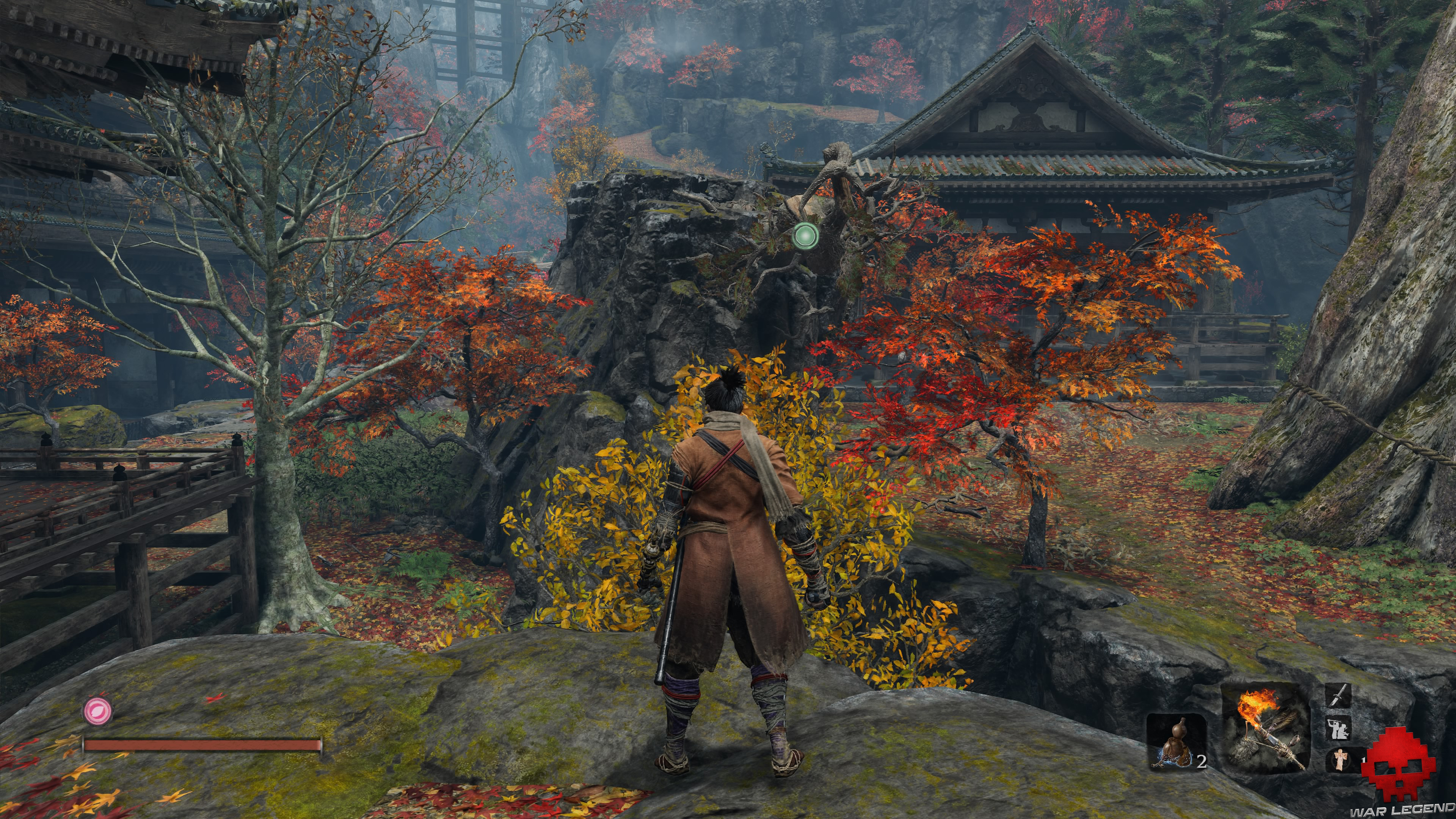 Soluce Sekiro temple senpo mont kongo ptemple en automne