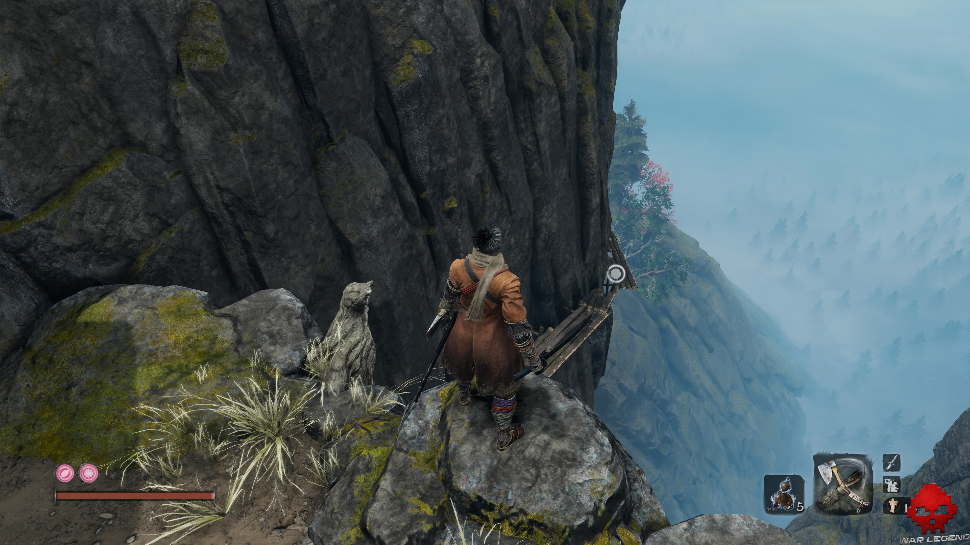 Soluce Sekiro temple senpo mont kongo chemin précaire