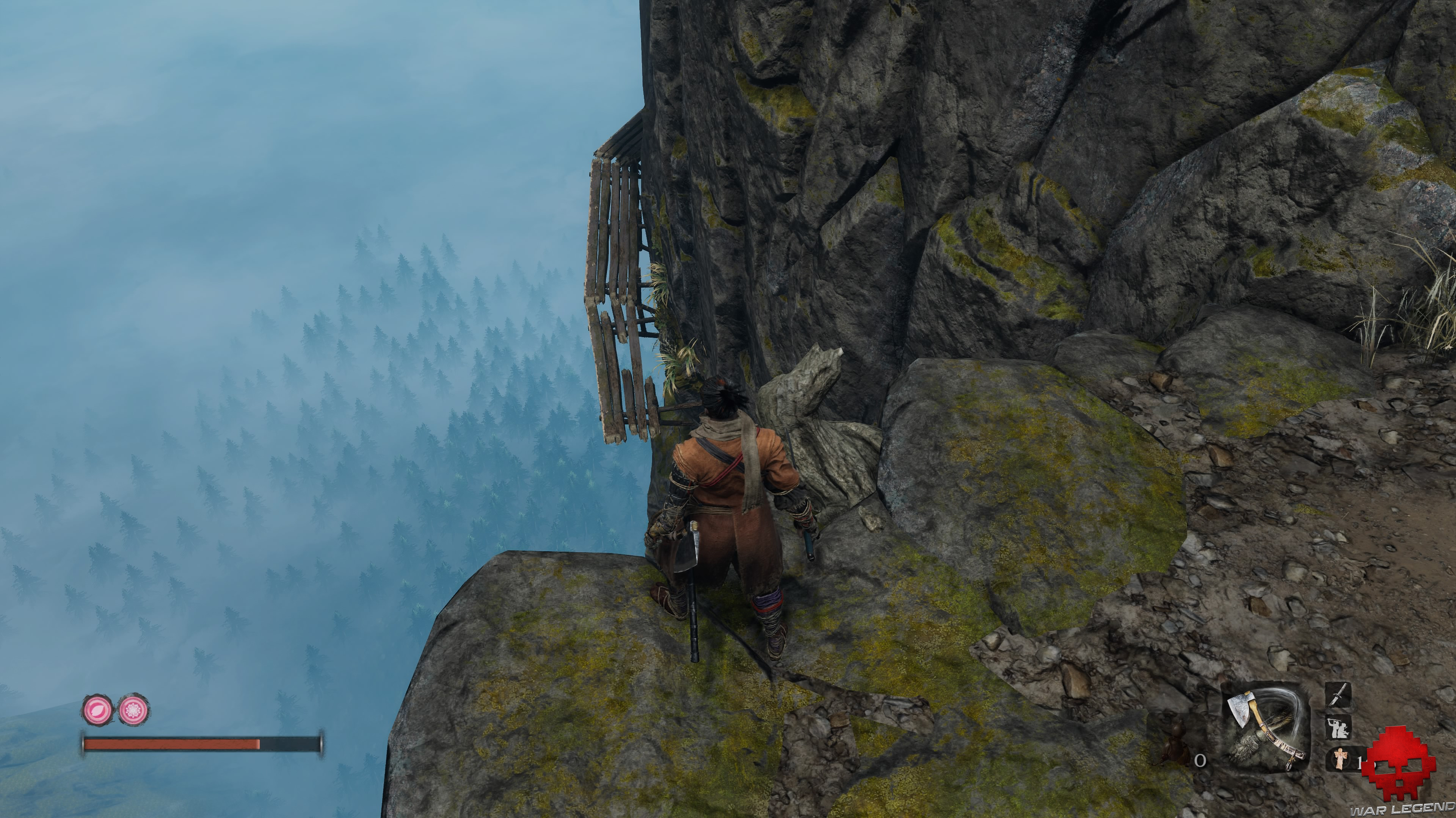 Soluce Sekiro temple senpo mont kongo passerelle en bois