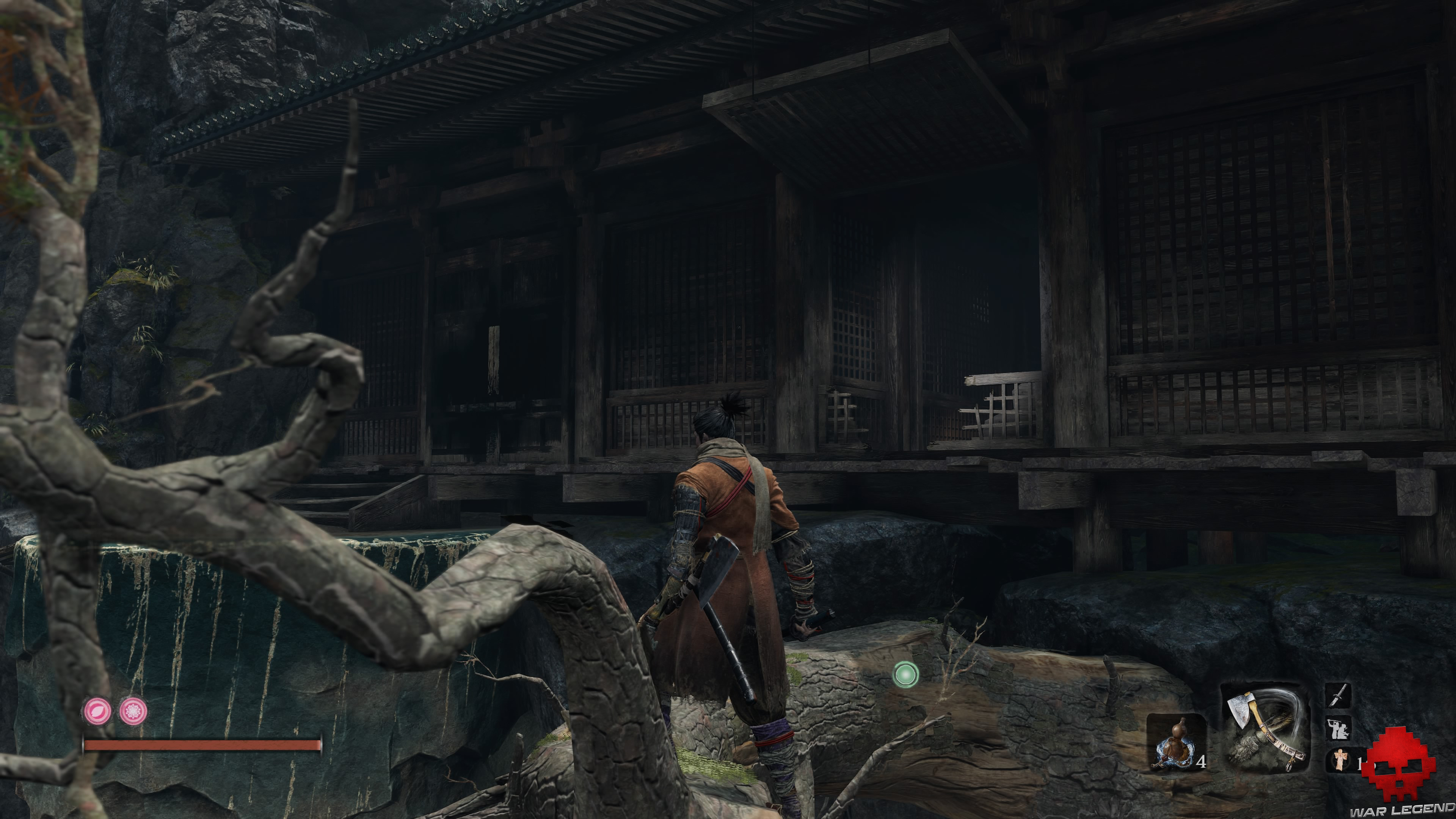 Soluce Sekiro temple senpo mont kongo ouverture maison