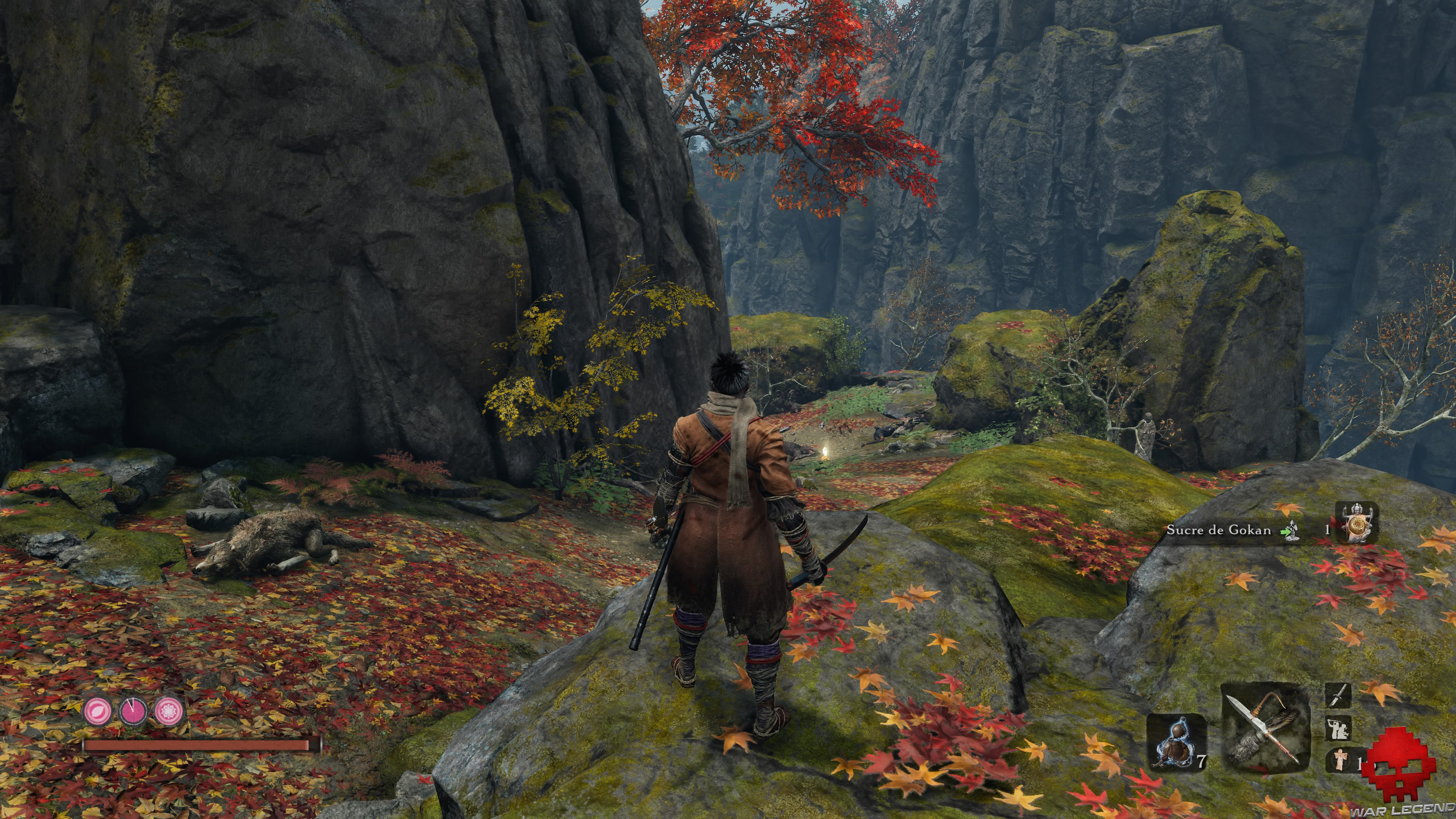 Soluce Sekiro temple senpo mont kongo chemin descendant