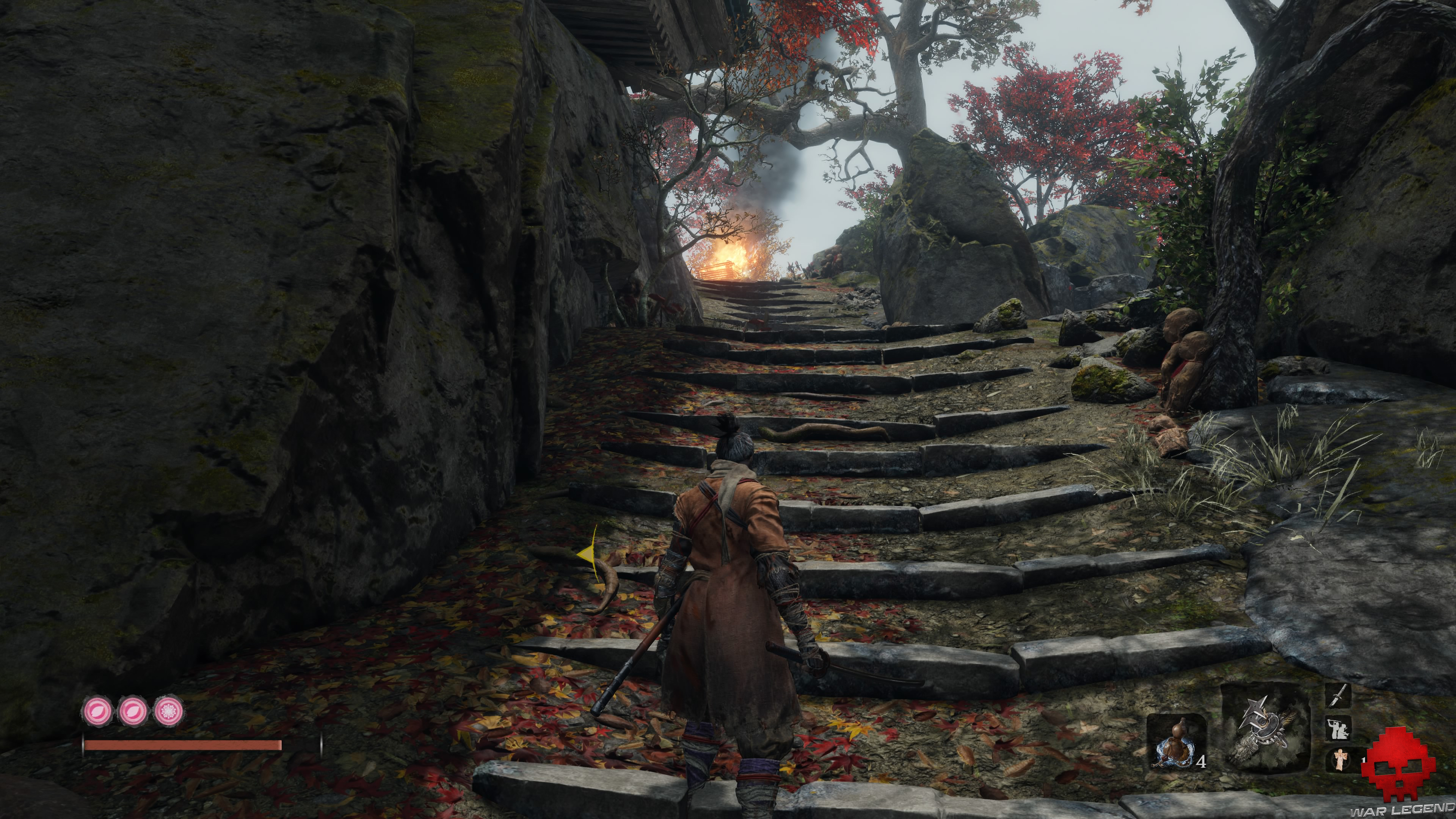 Soluce Sekiro temple senpo mont kongo marches