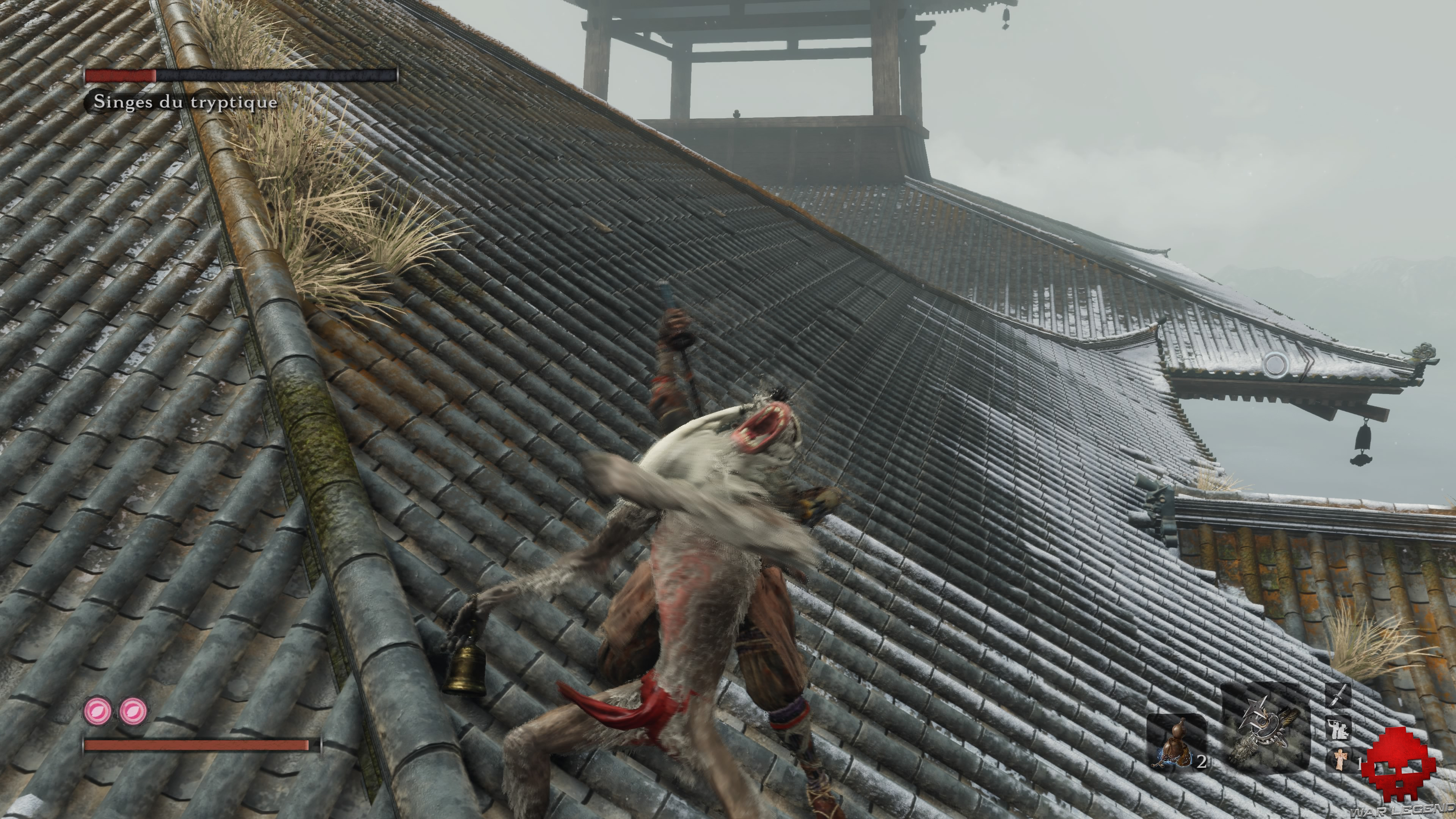 Soluce Sekiro temple senpo mont kongo singe invisible
