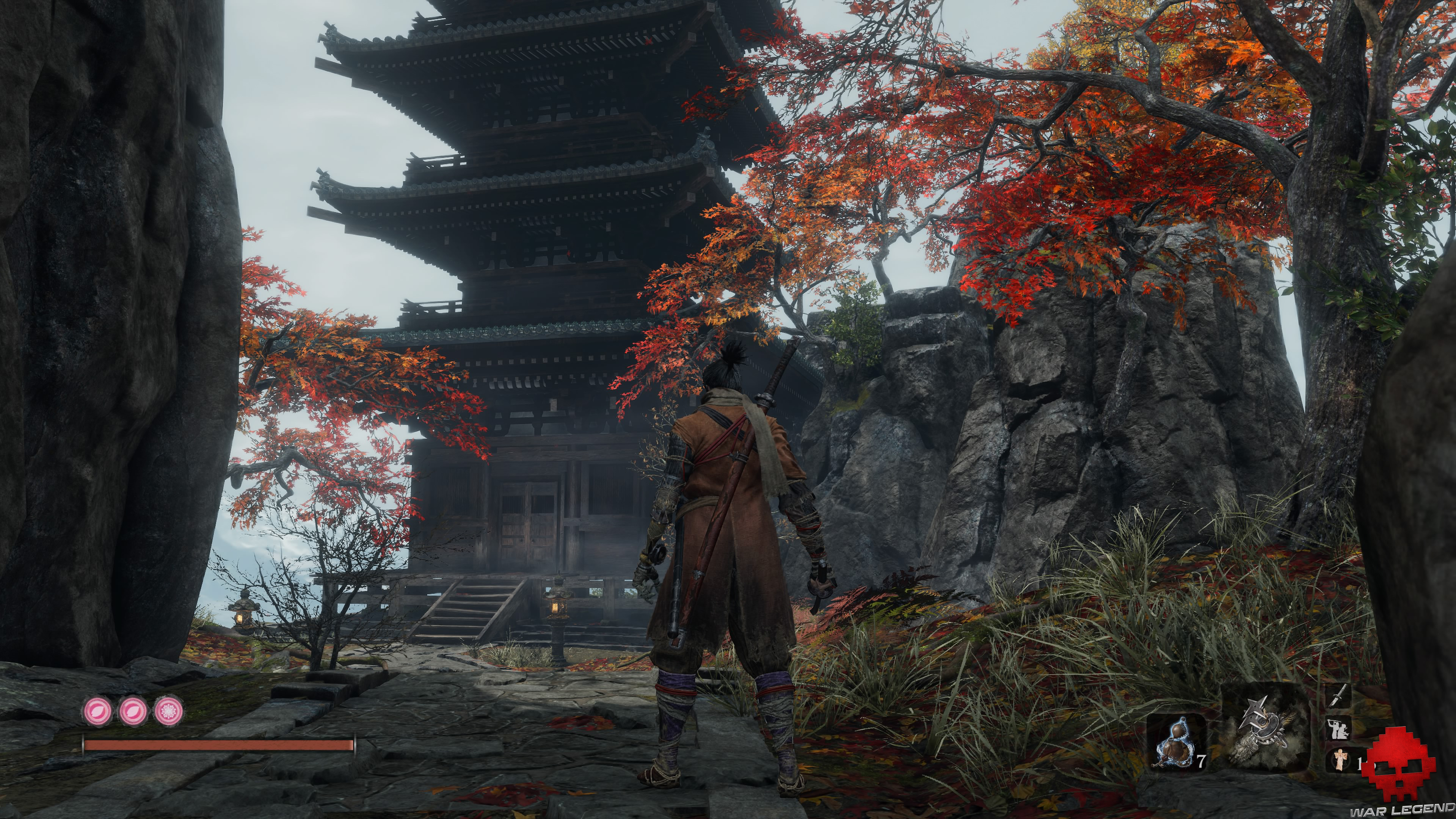 Soluce Sekiro temple senpo mont kongo pagode à 4 étages