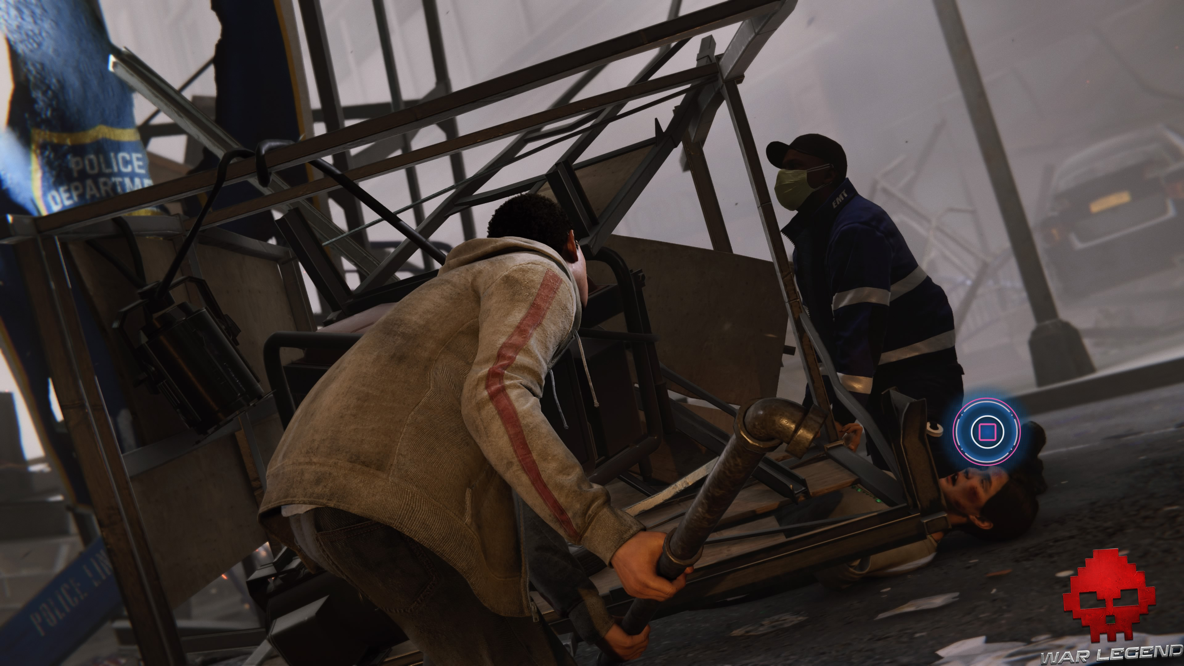 Soluce Spider-Man et ce prix revient à Miles soulève débris avec un tuyau pour sauver sa mère